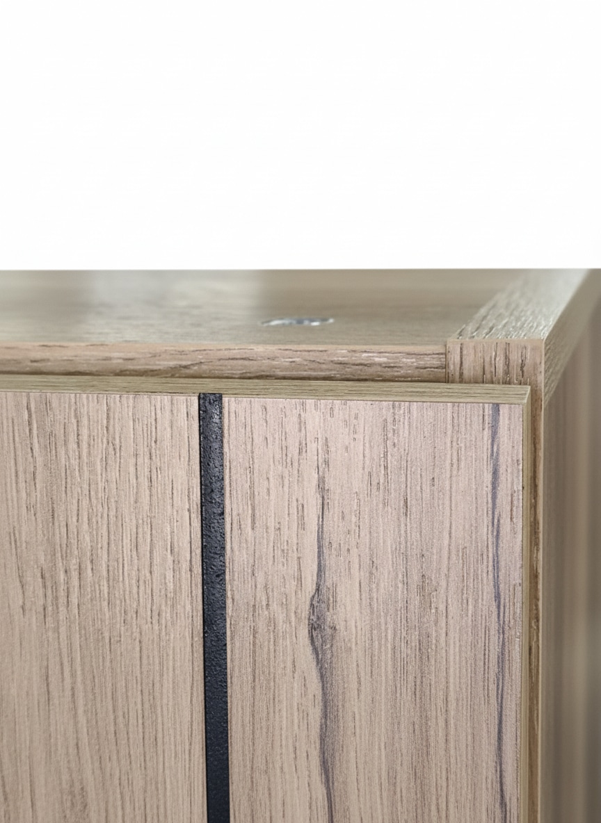 OTTO home Hochschrank »Baltrum« 4 Stk. tlg. Breite 40 cm dekorative Lamellenoptik