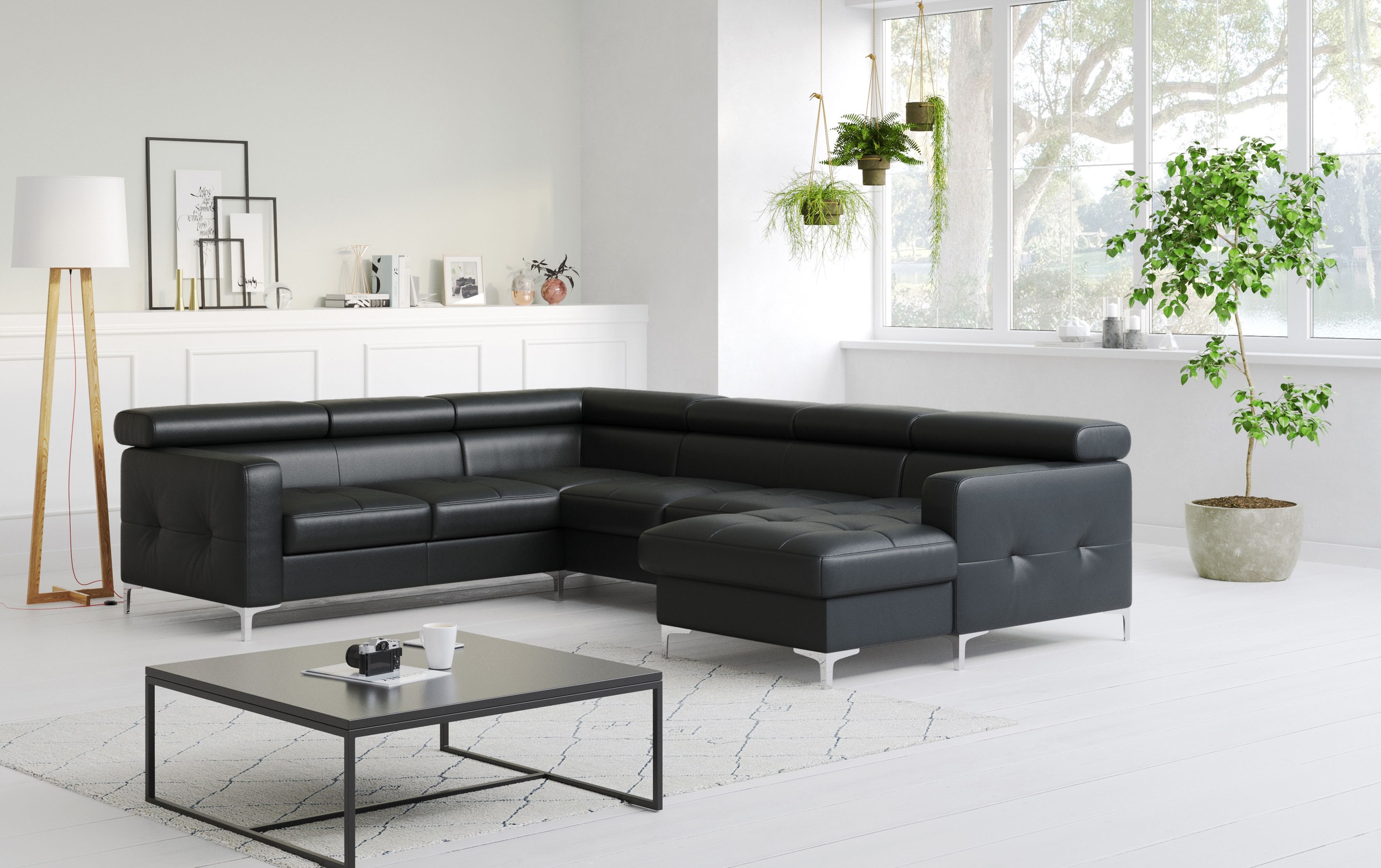 COTTA Wohnlandschaft "Sammy U-Form" mit Kopfteilverstellung, wahlweise mit günstig online kaufen