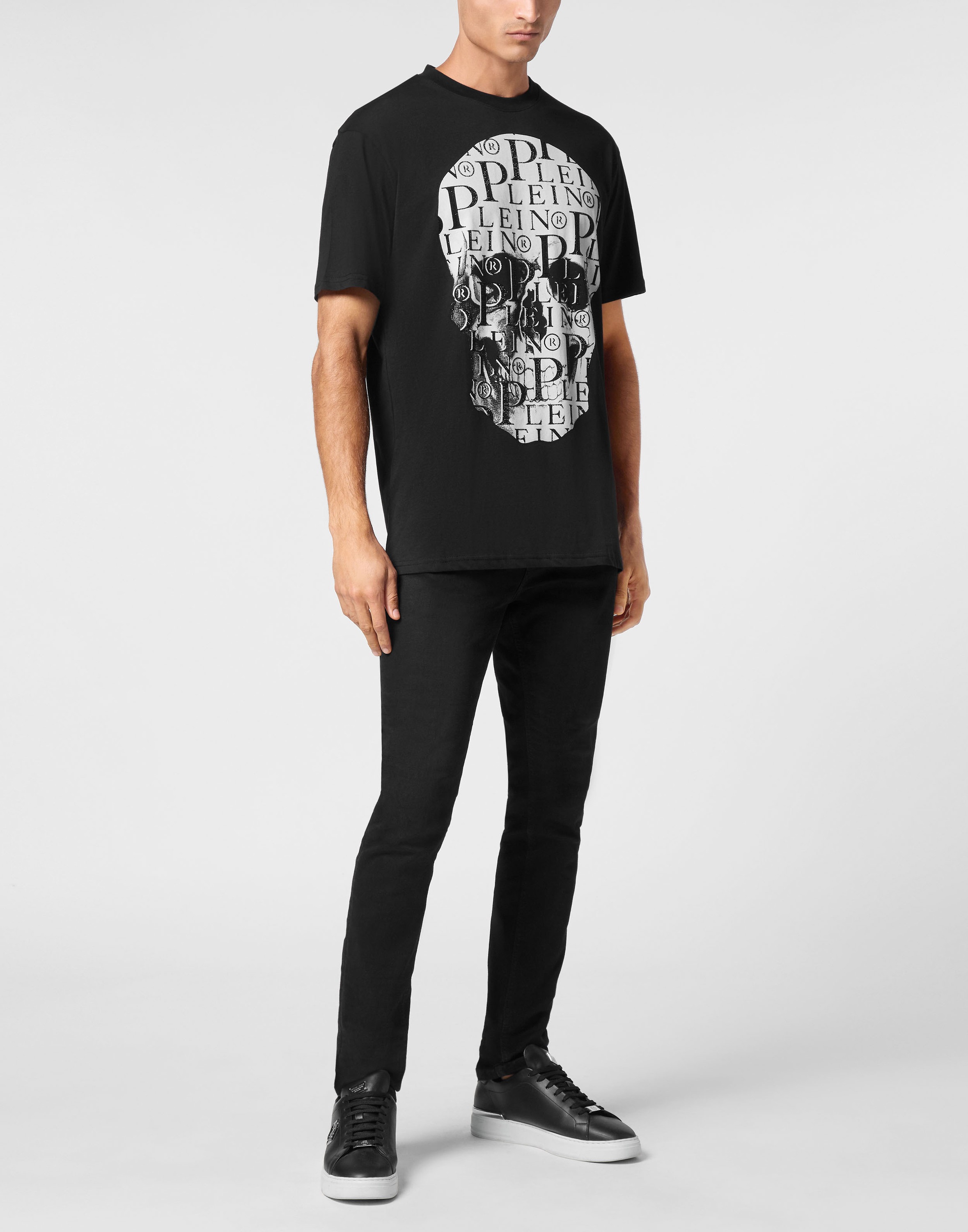 PHILIPP PLEIN T-Shirt »Skull Mit Schmucksteinen«