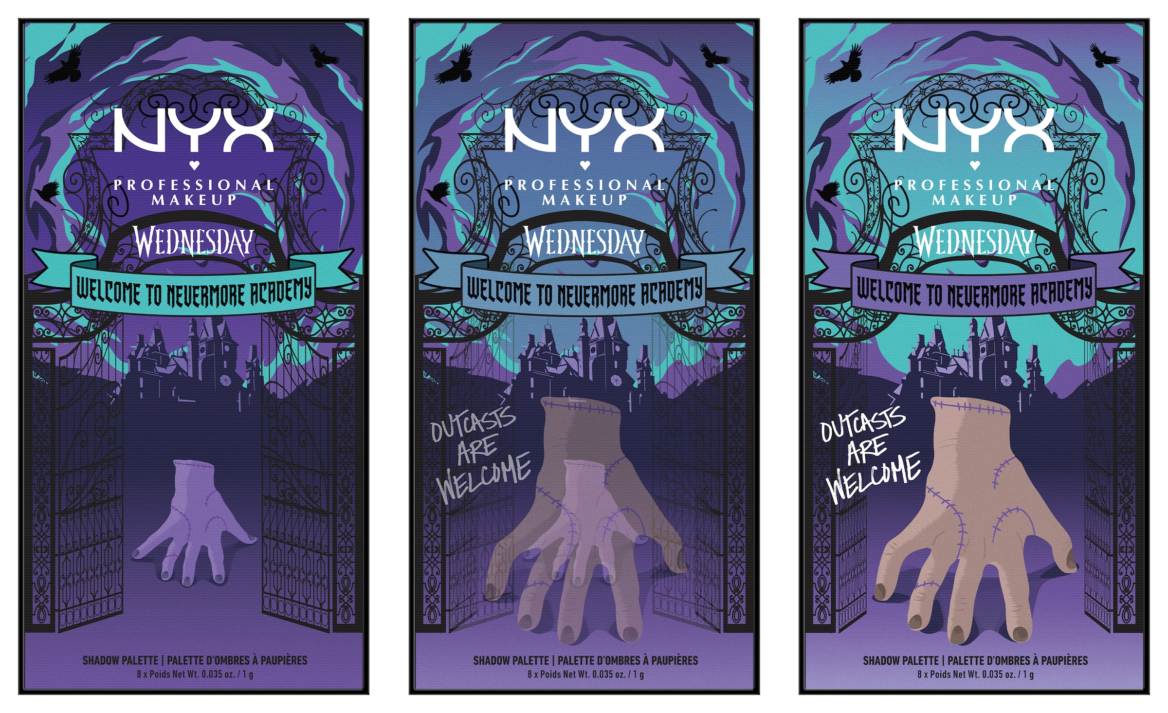 NYX Lidschatten-Palette »NYX Professional Makeup Wednesday The Nevermore Academy Palette«