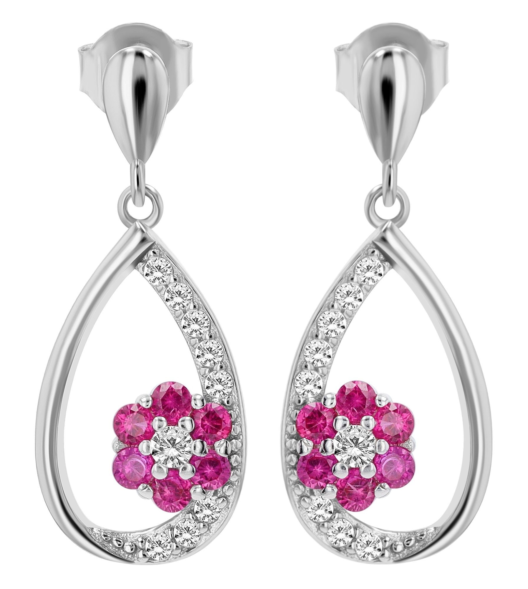 Adelia´s Paar Ohrhänger "Damen Ohrringe – Ohrhänger aus 925 Silber mit Zirk günstig online kaufen