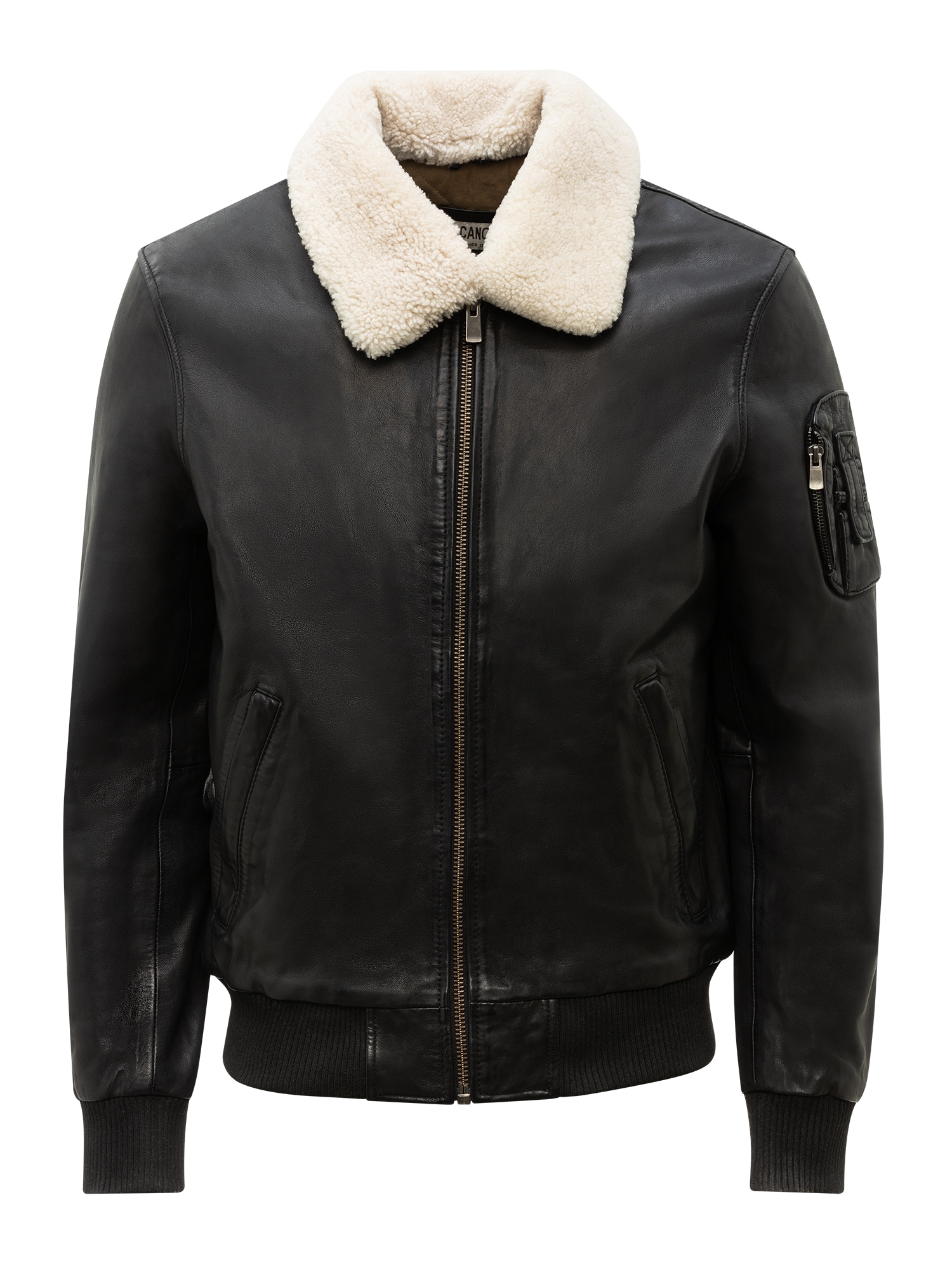 RICANO Bomberjacke "Lederjacke M-Bomber" Handgefertigt aus echtem Leder