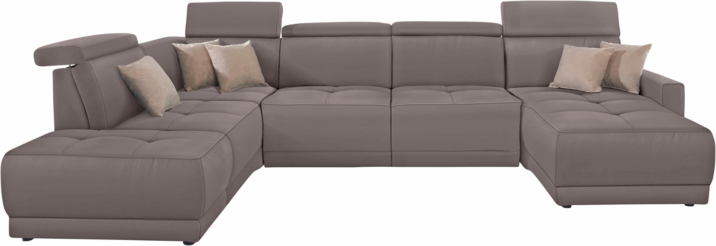 DOMO collection Wohnlandschaft "Ava moderne Sitzheftung mit toller Doppelna günstig online kaufen