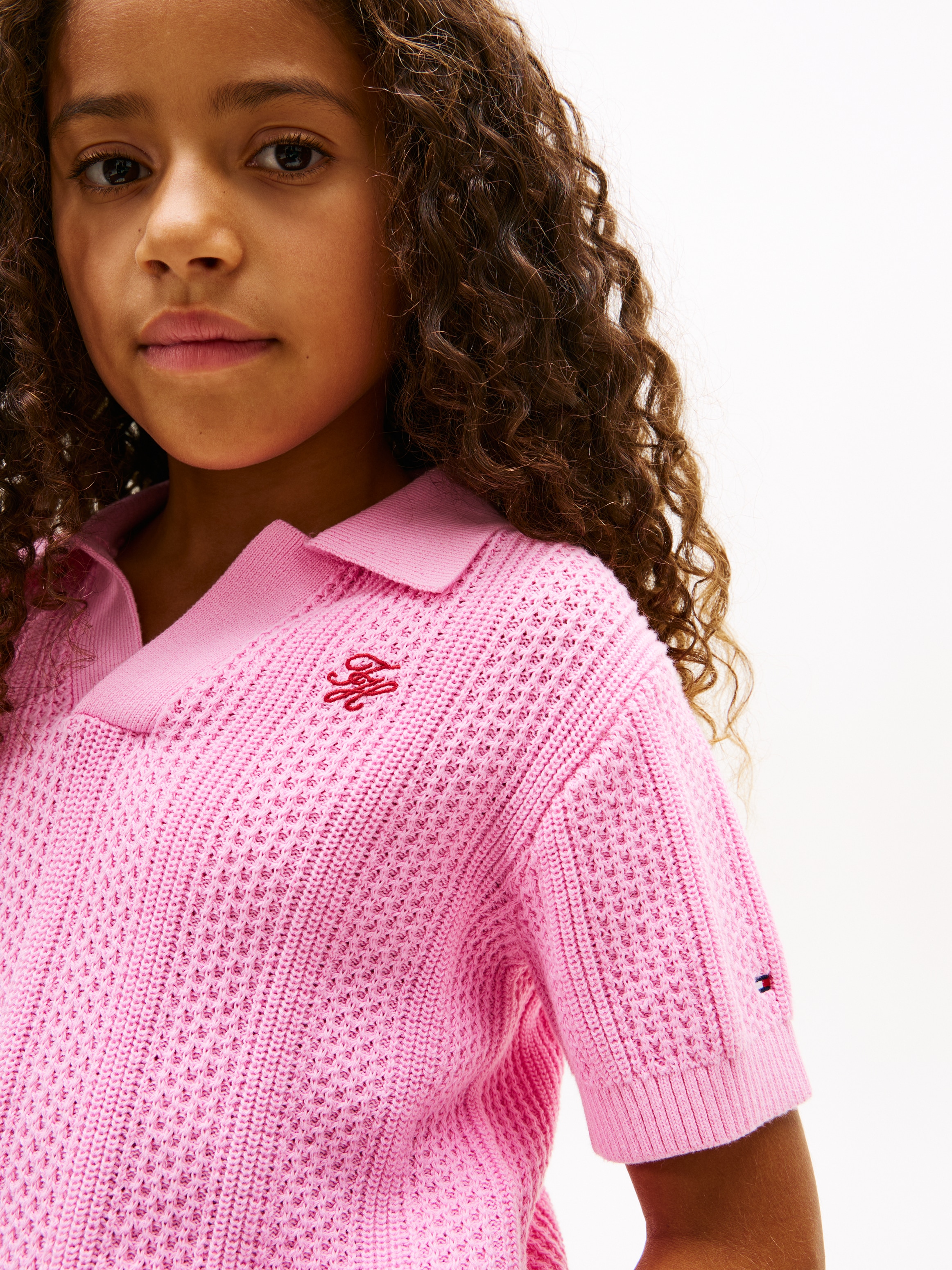 Tommy Hilfiger Kurzarmpullover Polokragen, reine Baumwolle, Regular Fit, Kinder bis 16 Jahre