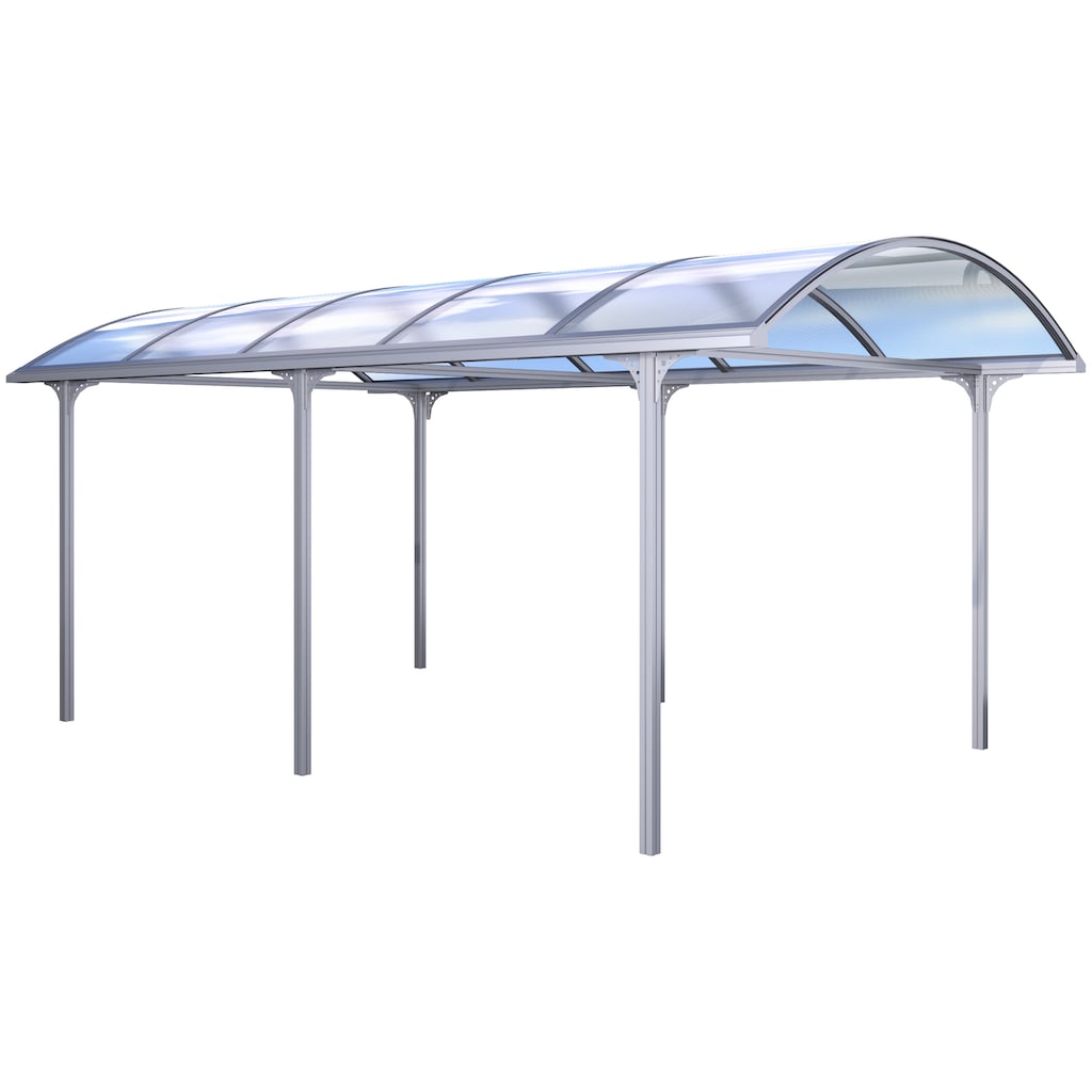 KGT Einzelcarport »Elbe«, Aluminium-Polycarbonat (PC), 285 cm, silber