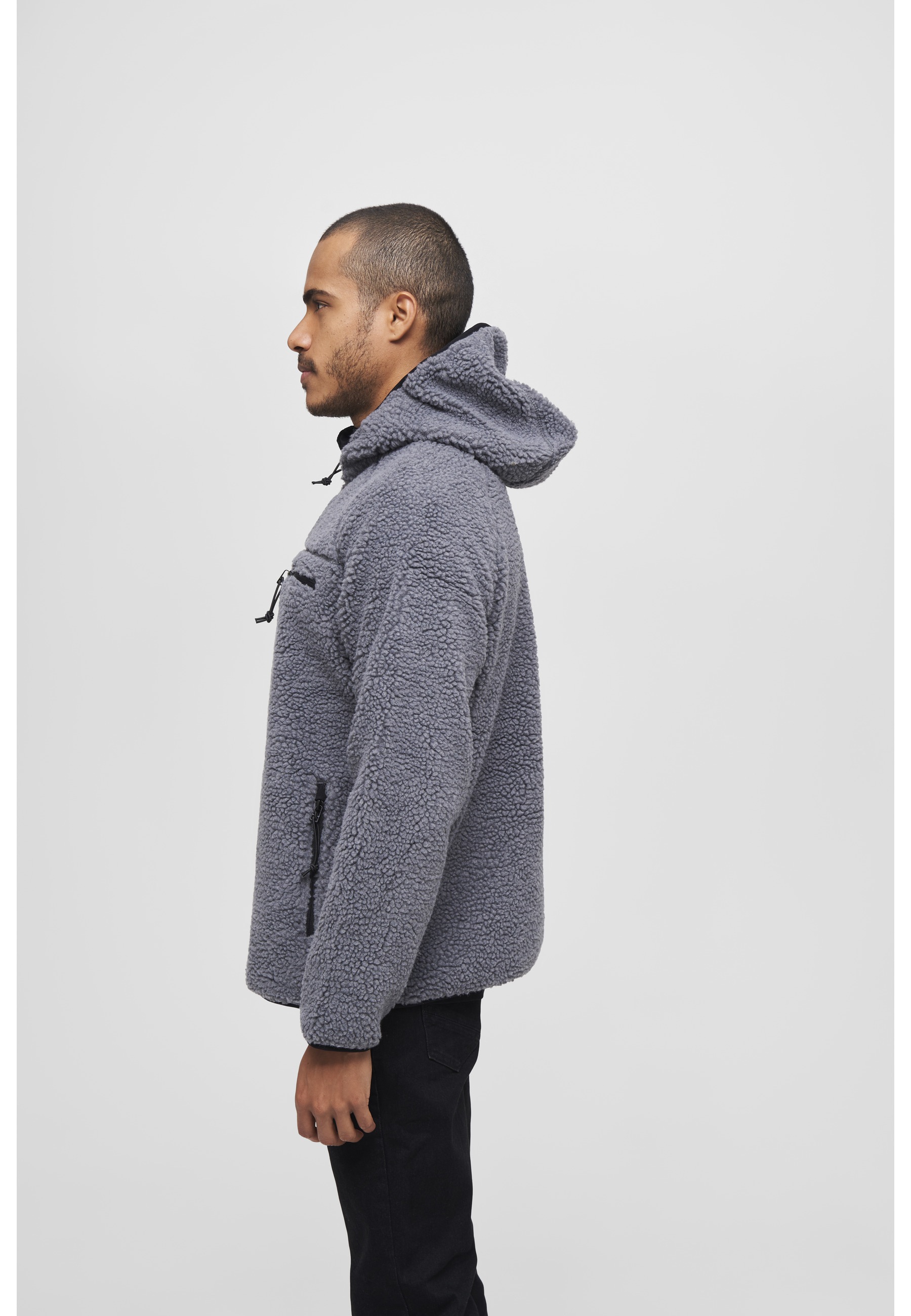 Thumbnail - Brandit Anorak "Brandit Herren Teddyfleece Worker Jacket" 1 Stk. tlg. mit Kapuze