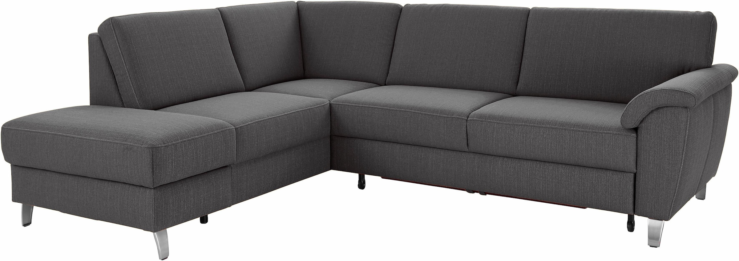sit&more Ecksofa »Texel L-Form« mit Federkern, wahlweise mit Bettfunktion und Bettkasten