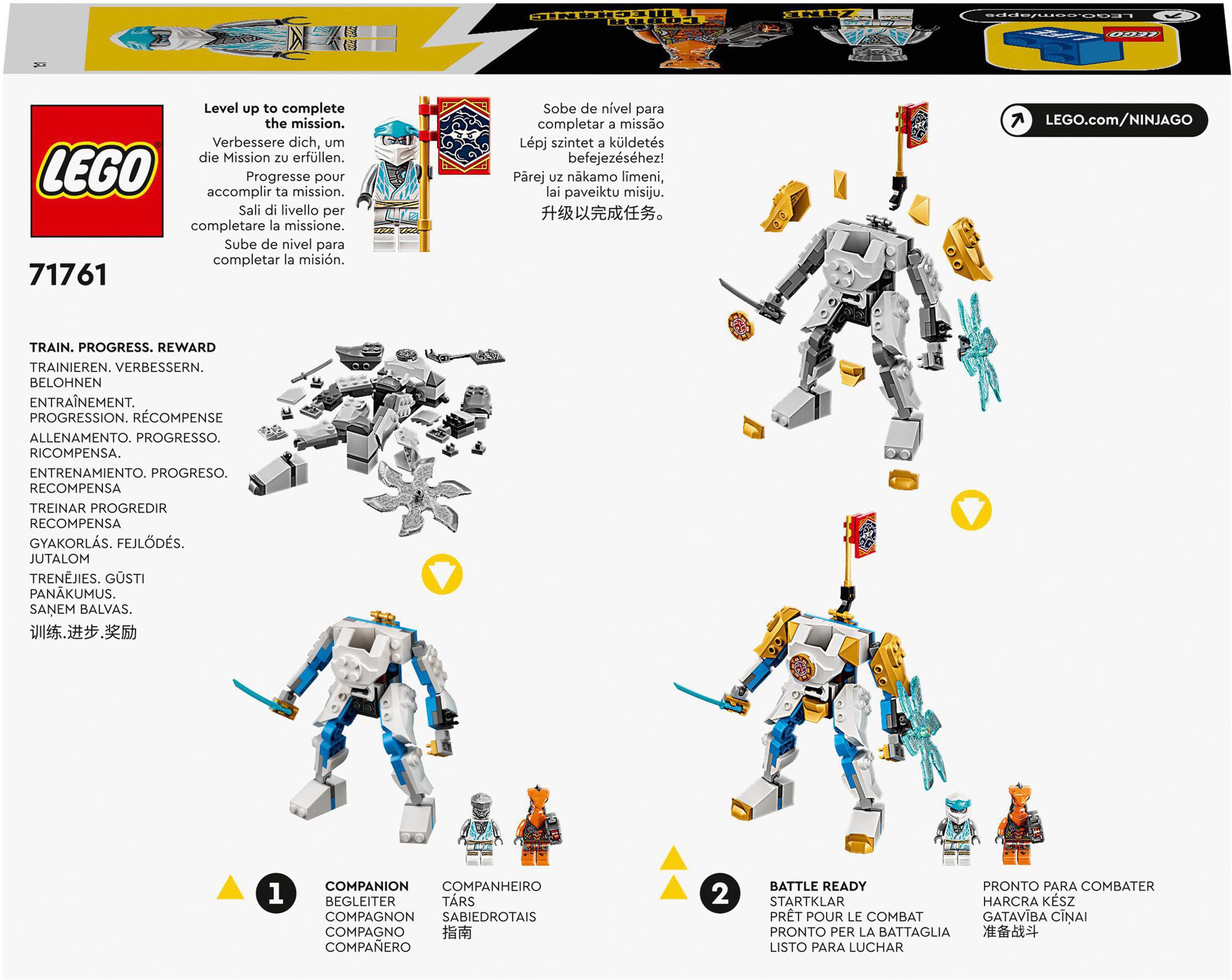 LEGO® Konstruktionsspielsteine »Zanes Power-Up-Mech EVO (71761), LEGO® NINJAGO®«, (95 St.)