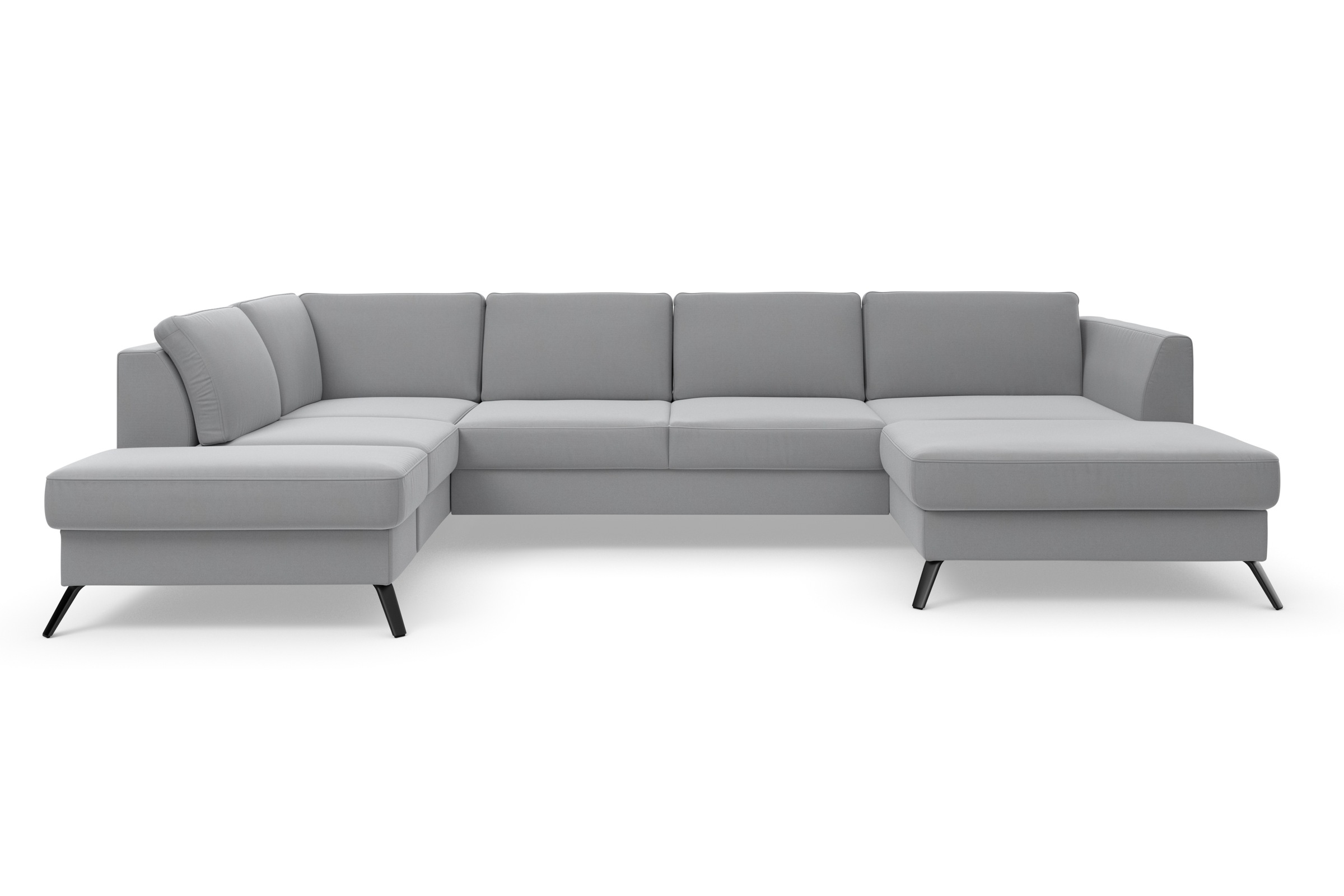sit&more Wohnlandschaft »Olsen U-Form«, inklusive Sitztiefenverstellung, wahlweise mit Bettfunktion, 15cm hoch