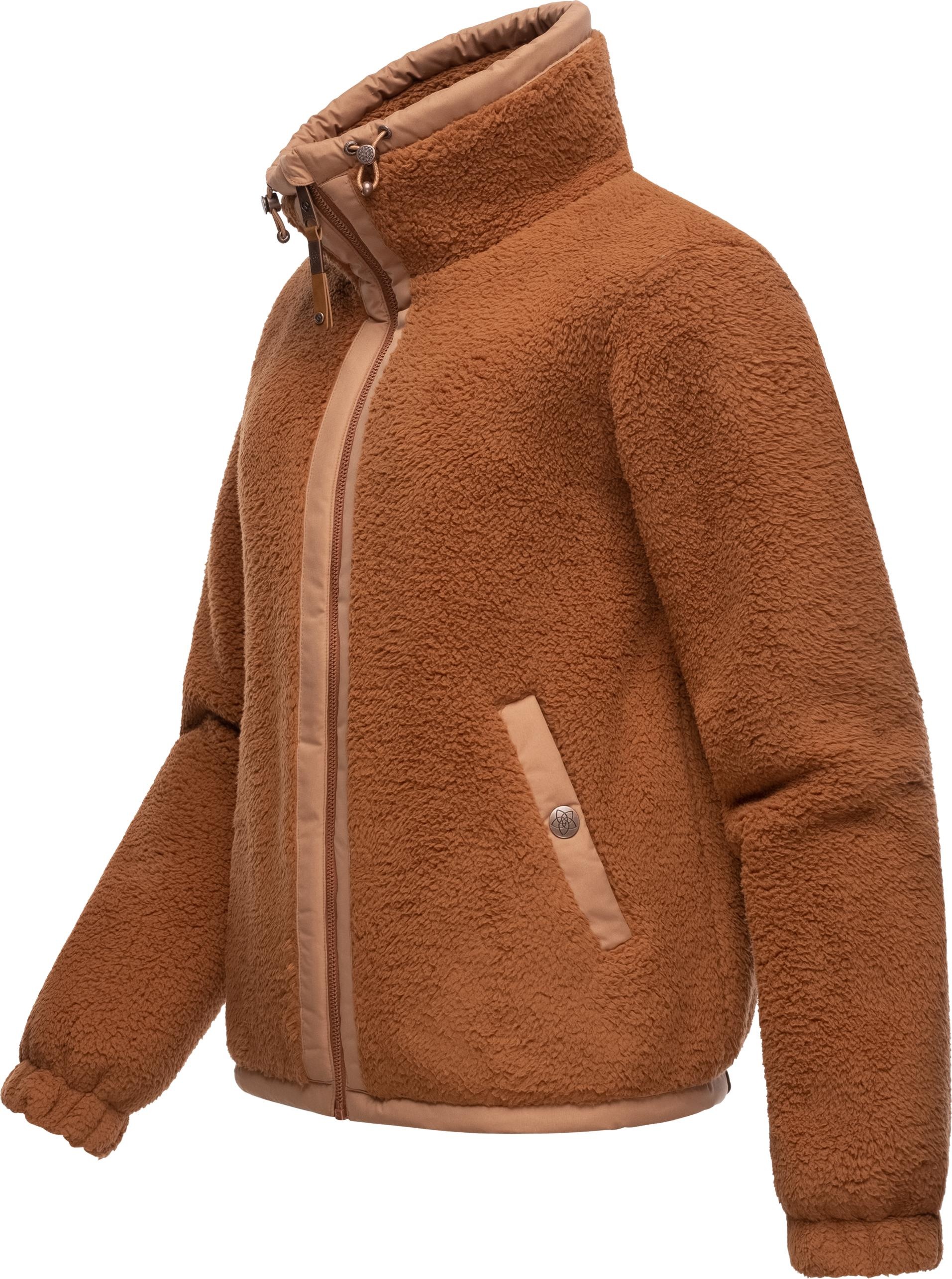 Ragwear Sweatjacke "Nordicka", Sportliche Kapuzenjacke mit Kunstleder-Eleme günstig online kaufen