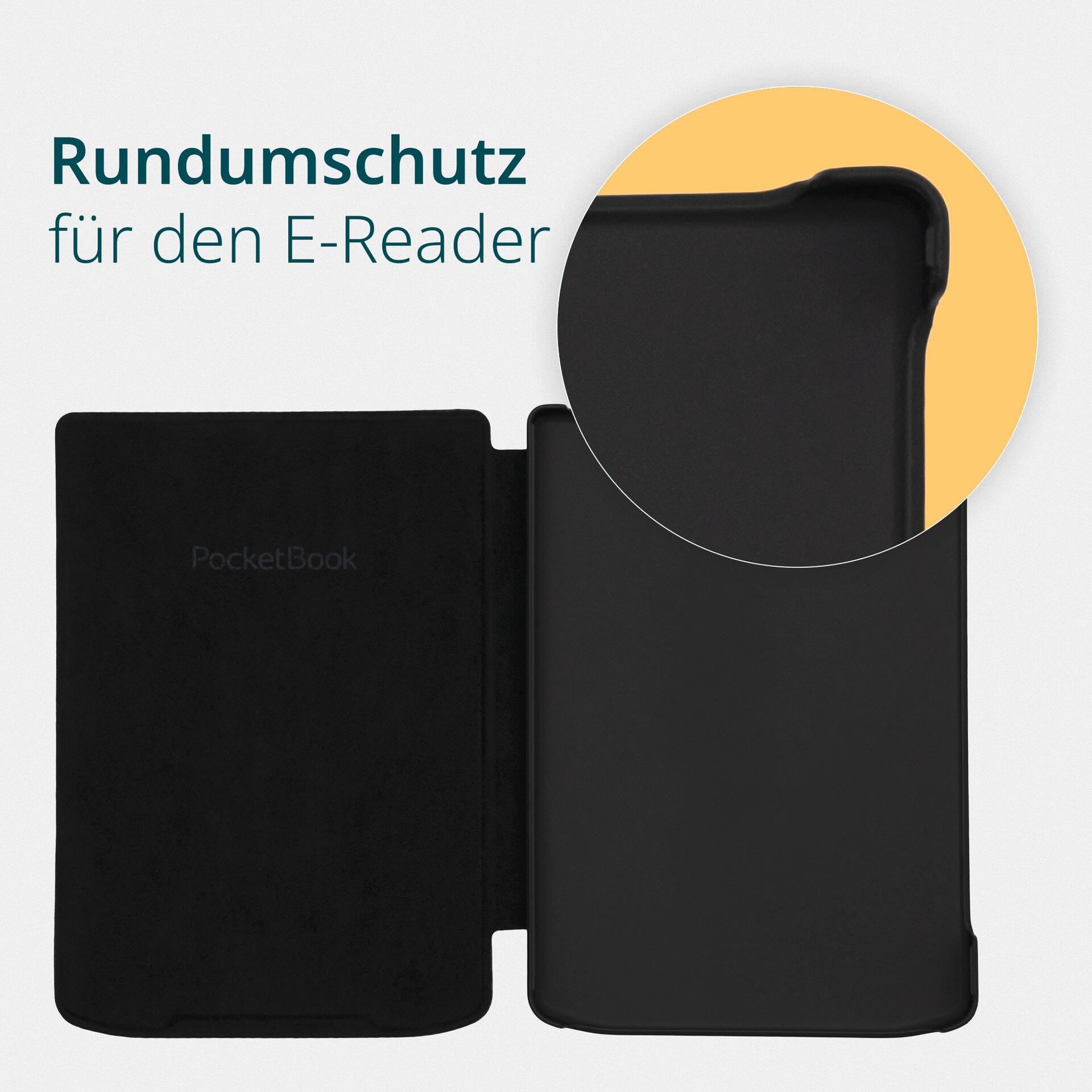 PocketBook E-Reader-Hülle »Shell Cover 6 für Verse, Verse Pro & Verse Pro Color«, 15,2 cm (6 Zoll), Backcover, Schutzhülle, Book Cover, Case, Schutzcase, stoßfest