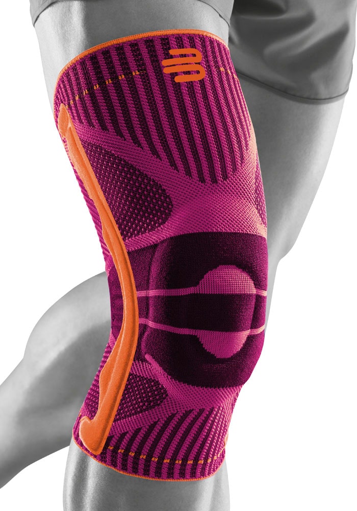 "Kniebandage BAUERFEIND ""Knee Support"", Gr. S, pink, Obermaterial: 57% Baumwolle, 41% Polyester, 2% Elasthan, Bandagen Kniebandage, atmungsaktives