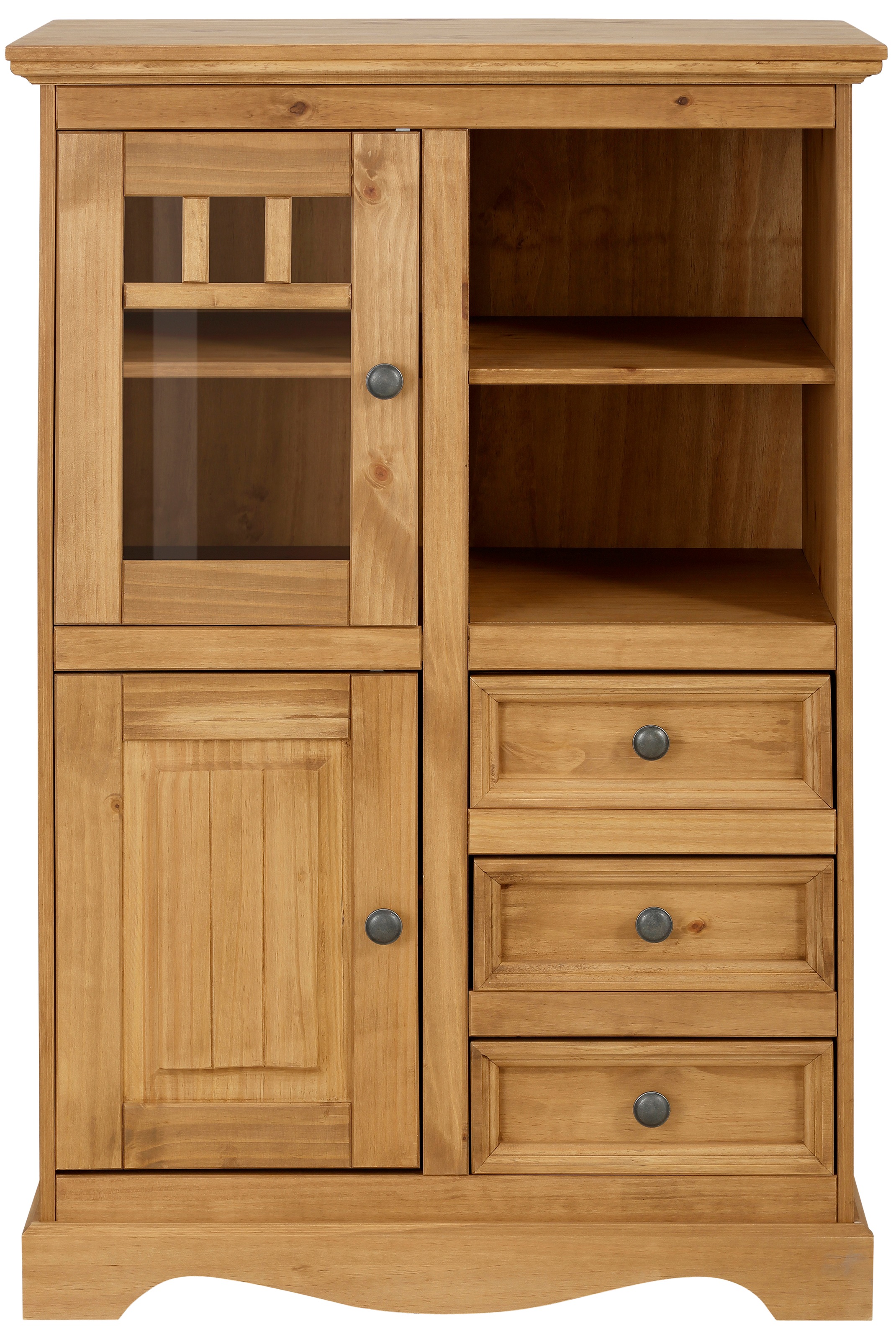 Home affaire Highboard »Melissa«, Vitrine, Breite 80 cm