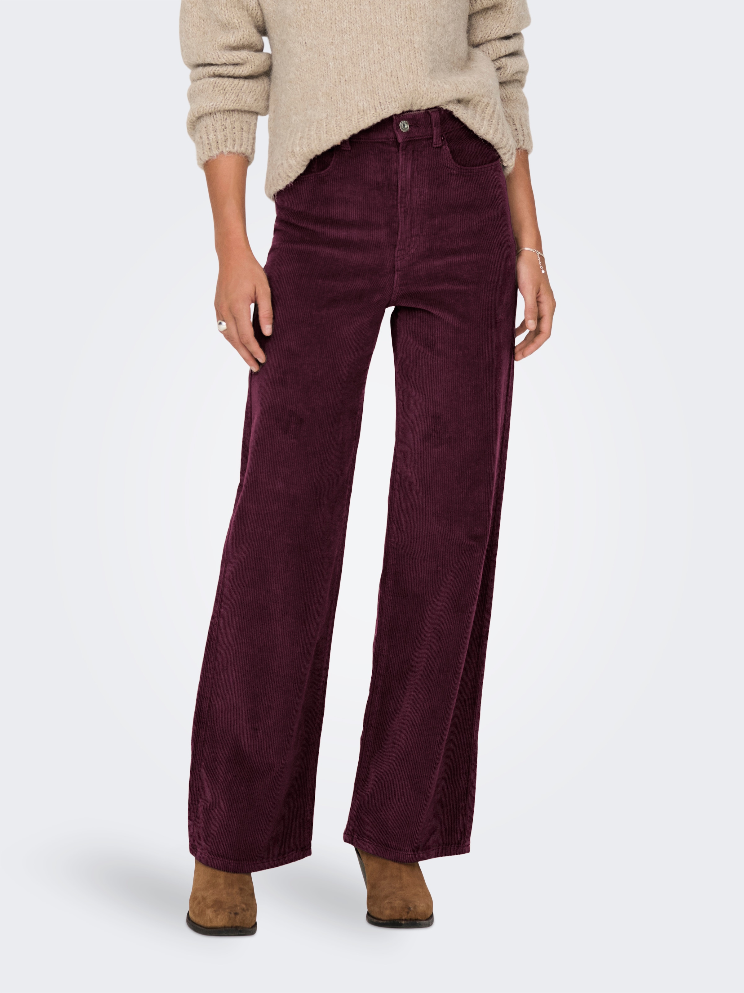 Only Cordhose "Onlhope Global Hw Wide Cord Pnt Noos" Baumwollmischung