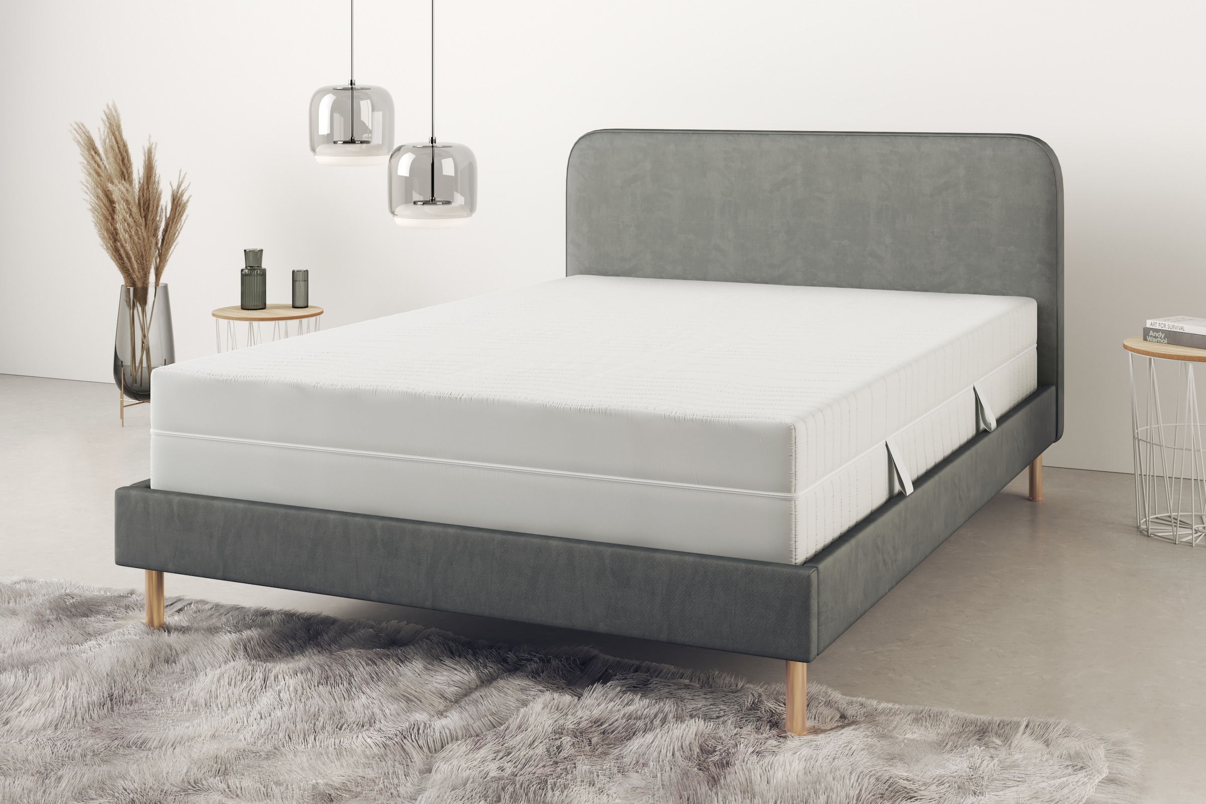 Älgdröm Taschenfederkernmatratze »NEUHEIT: Tinden 26, 7 Zonen Matratze 90x200 cm, 140x200 cm & mehr«, 26 cm hoch, Raumgewicht: 28 kg/m³, 500 Federn, (1 St., 1-tlg.), Wendematratzen H2/H3/H4, ergonomisch, atmungsaktiv