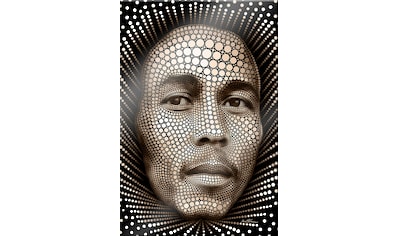 Acrylglasbild »Bob Marley Kunstdruck«