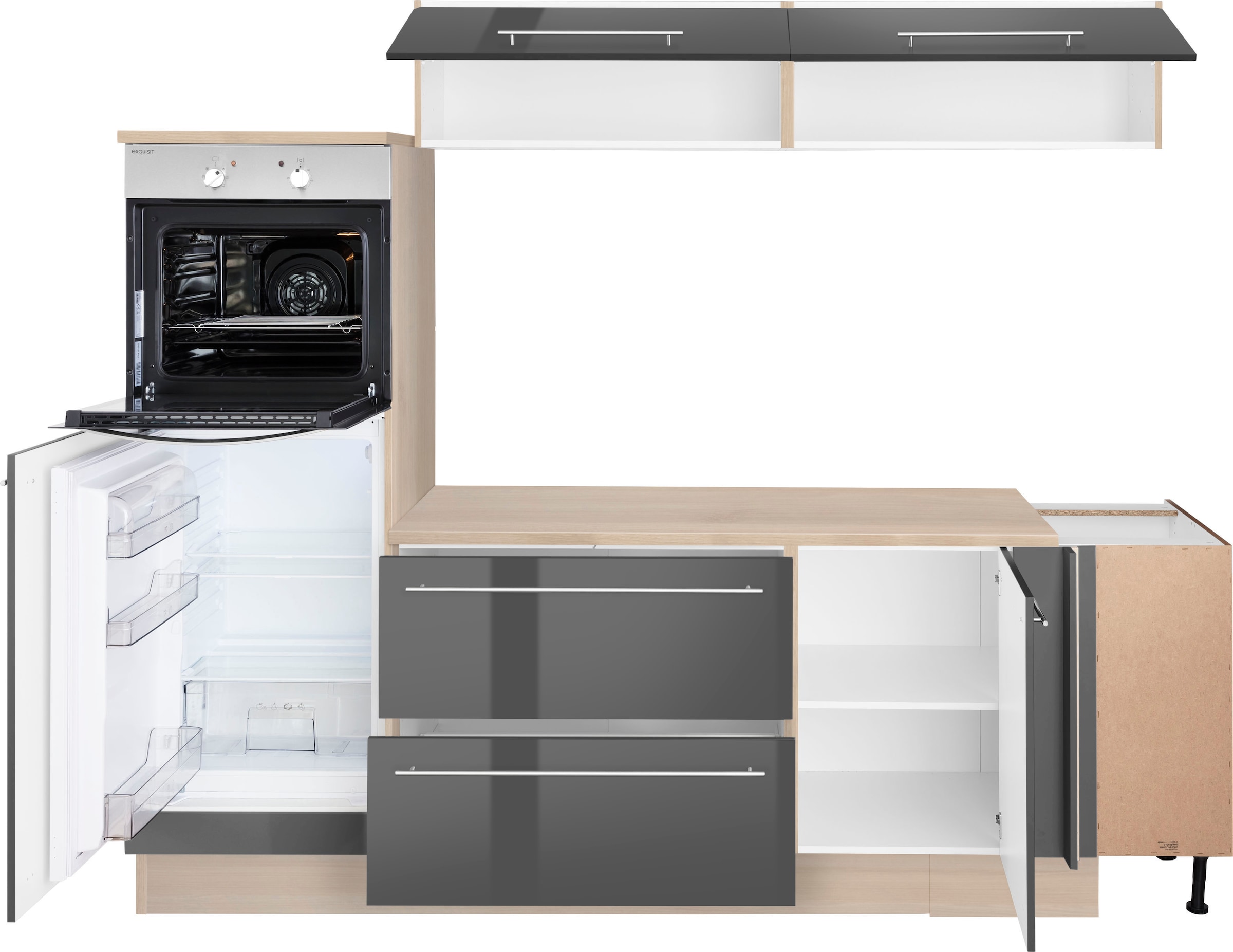 OPTIFIT Winkelküche »Bern«, Stellbreite 265x175 cm, wahlweise mit E-Geräten