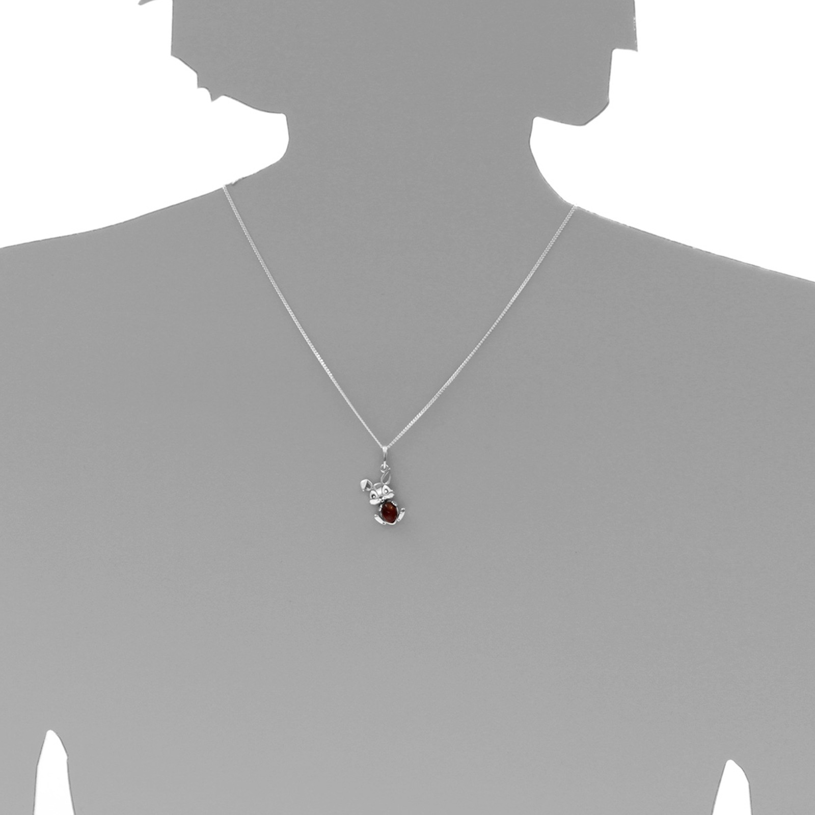 OSTSEE-SCHMUCK Kette mit Anhänger »Ostsee-Schmuck Kette mit Anhänger Hase Kette mit Anhänger Hase«, (2 tlg.)