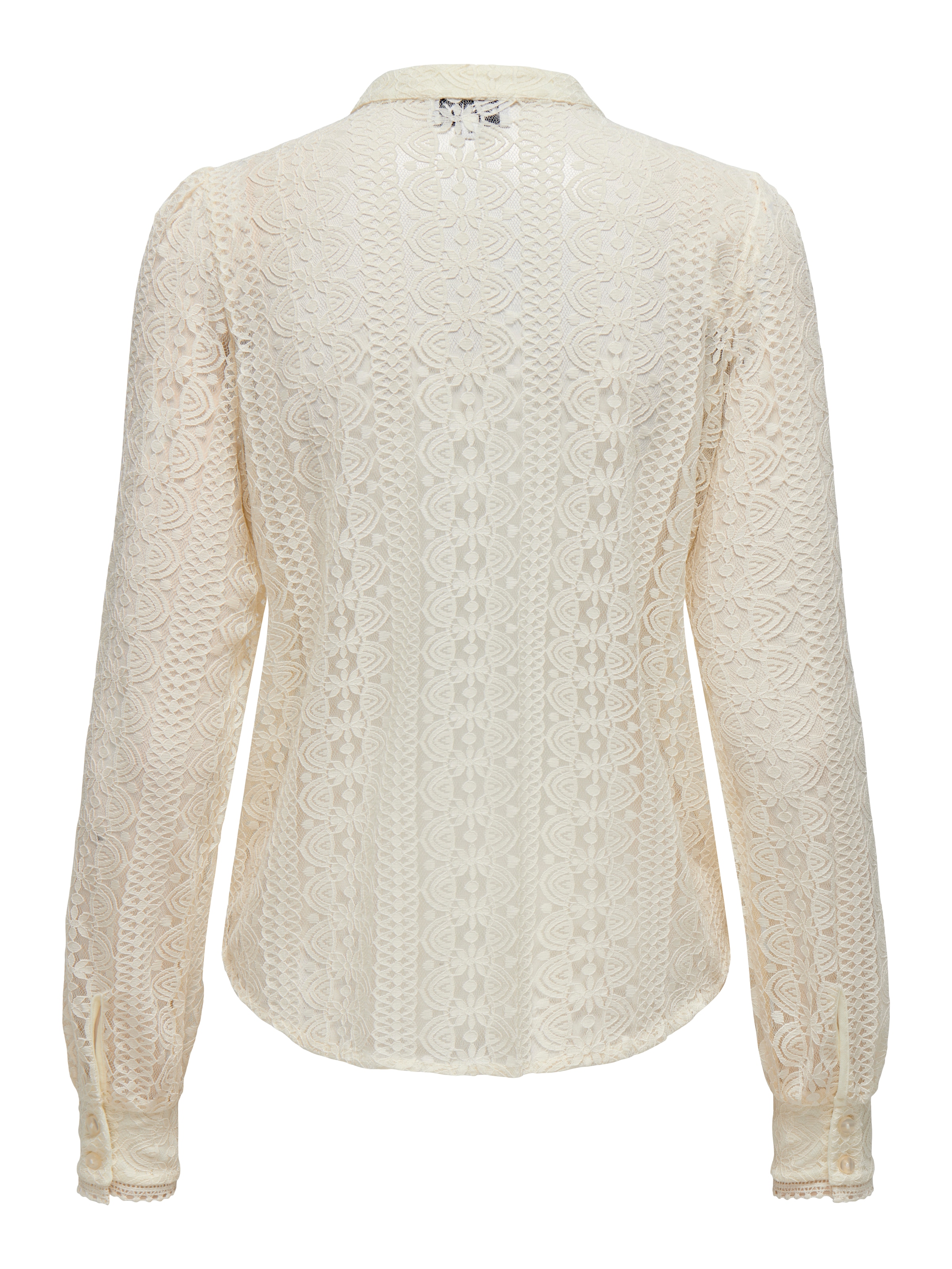 ONLY Spitzenbluse »ONLREBA LACE L/S SHIRT WVN NOOS«