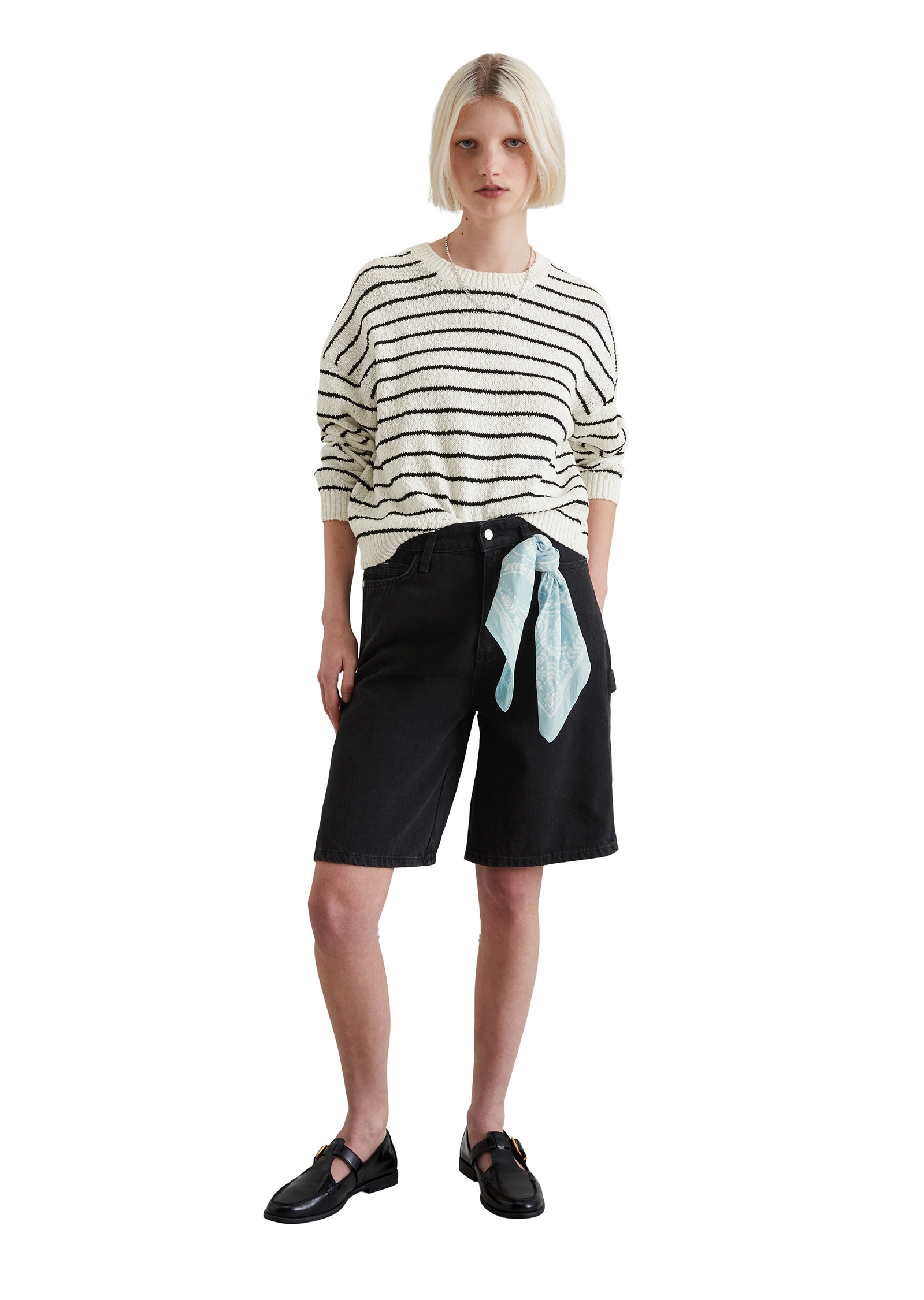 Marc O'Polo DENIM Rundhalspullover »aus Organic-Cotton-Slub-Garn«