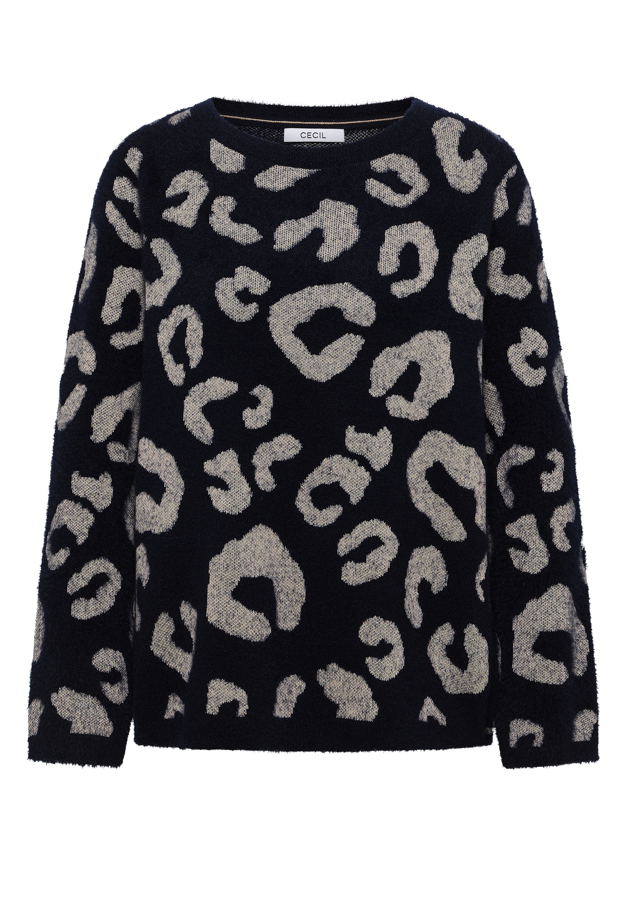Cecil Strickpullover, mit Leomuster