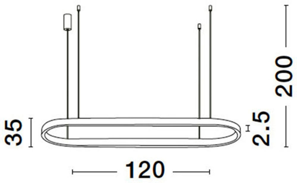 Nova Luce LED-Hängeleuchte »CUPPE« LED-Modul 1 Stk. Warmweiß