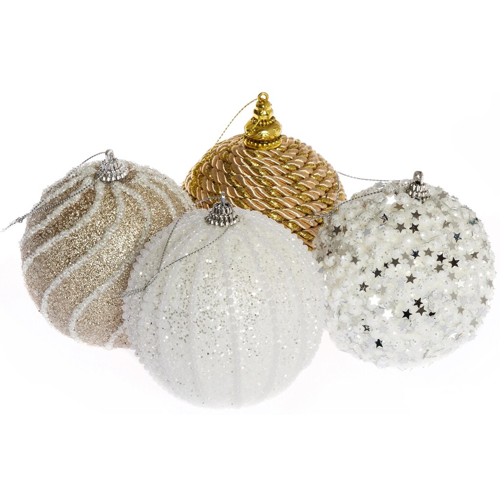 Myflair Möbel & Accessoires Weihnachtsbaumkugel »Weihnachtsdeko, Christbaumschmuck, Christbaumkugeln«, (Set, 8 St.)