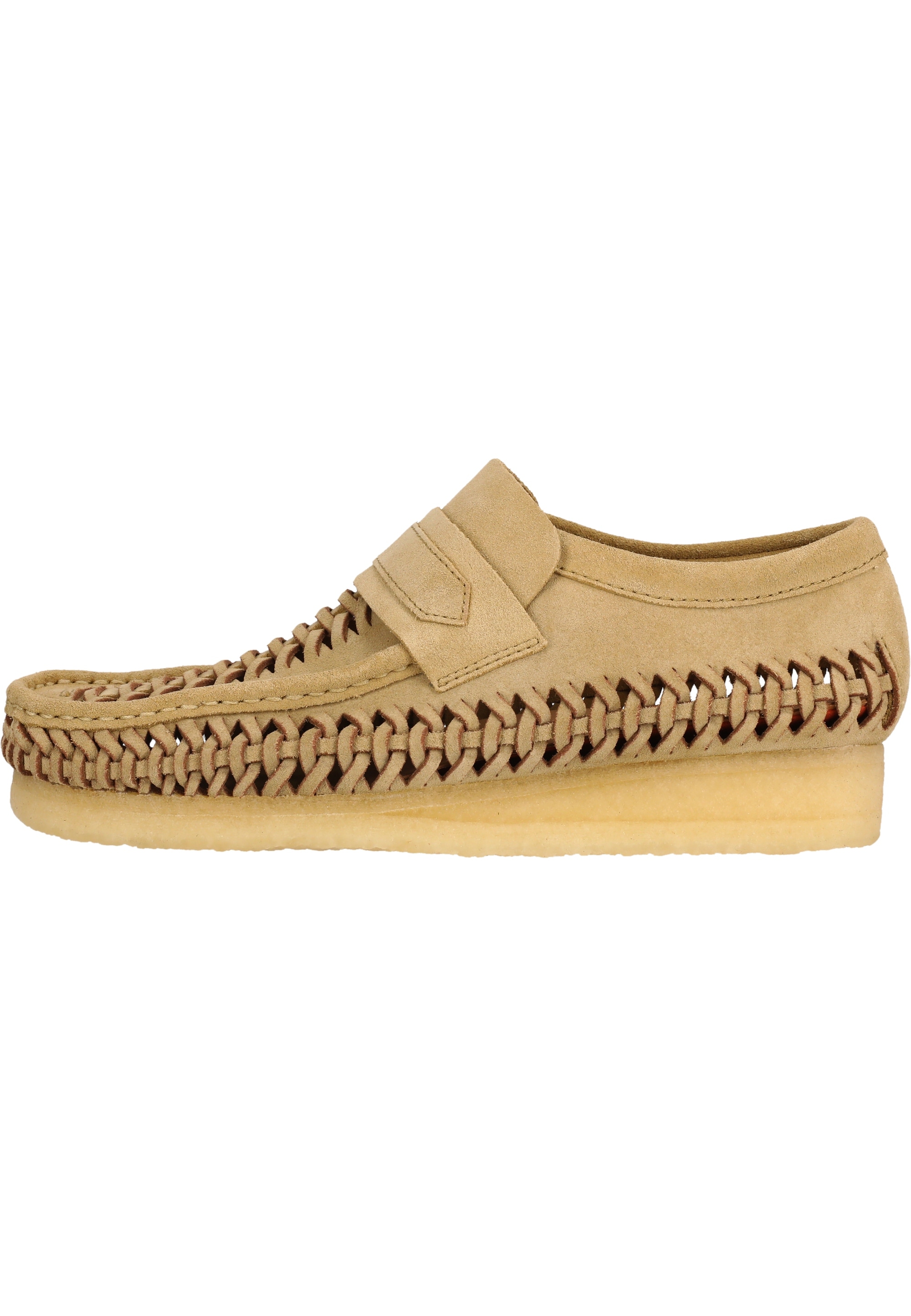 Clarks Slipper »WBLoafer«  aus geflochtenem Wildleder