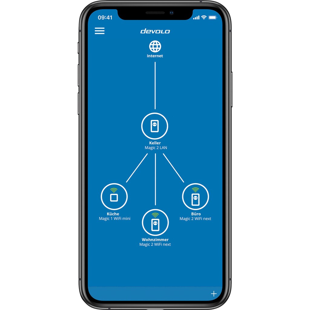 DEVOLO LAN-Router »Magic 2 LAN triple Ergänzung (2400Mbit, 3x GbitLAN, Heimnetz)«