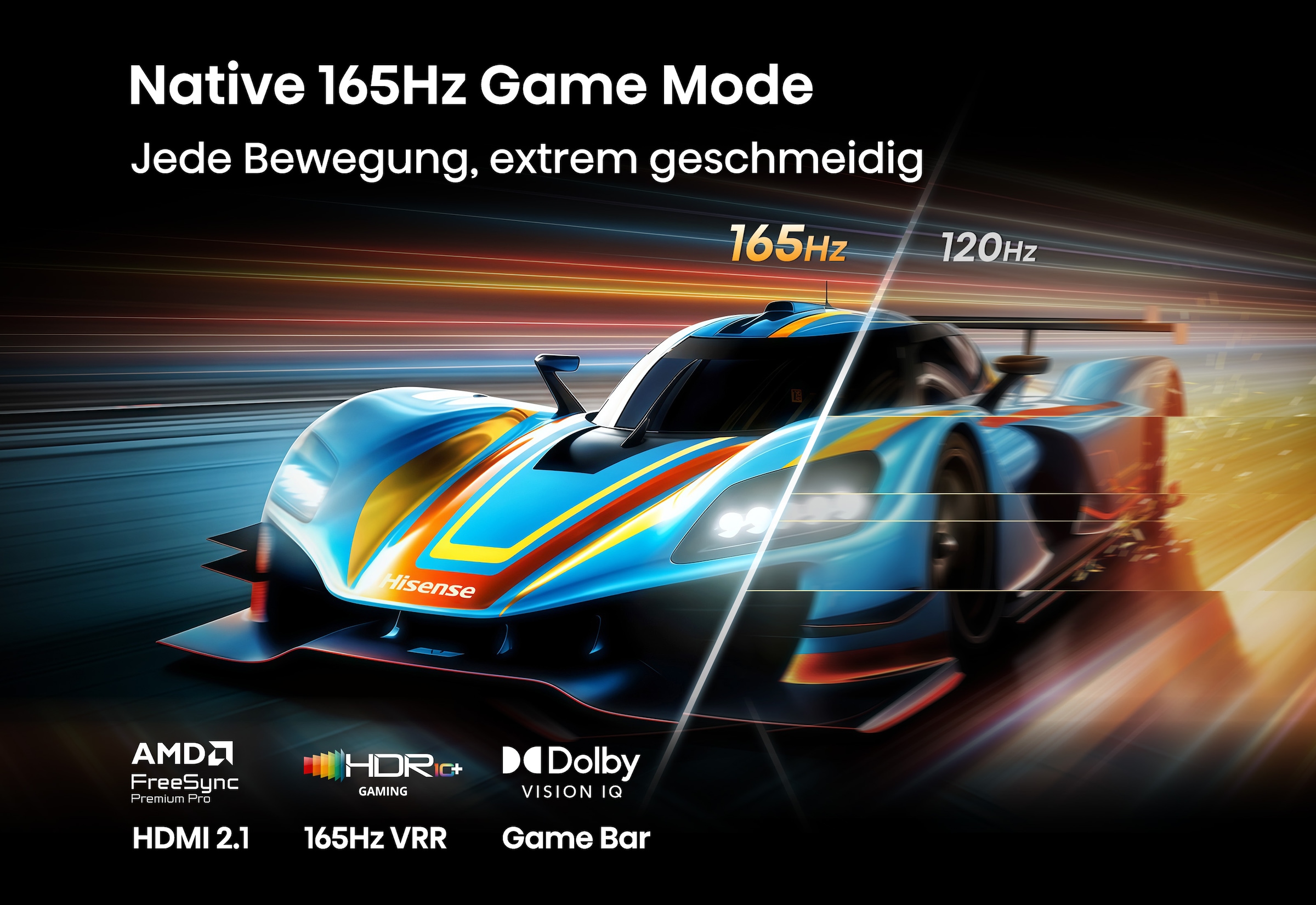 Hisense Mini-LED-Fernseher »75U7DS PRO« 189 cm/75 ″ Smart-TV