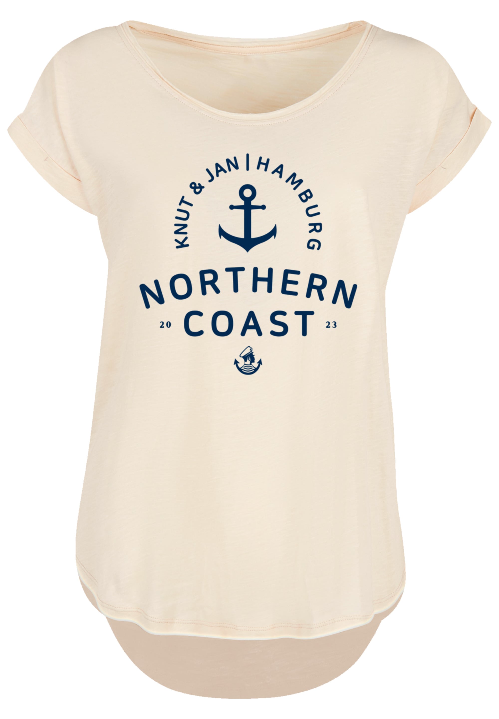 F4NT4STIC T-Shirt »Nordsee Knut & Jan Hamburg«, Print