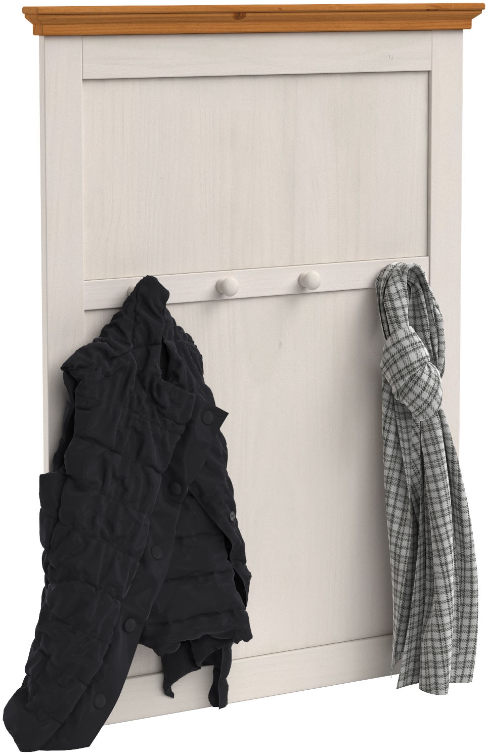 Home affaire Garderobenpaneel »Selma«, aus massivem Kiefernholz, Höhe 105 cm, Breite 80 cm