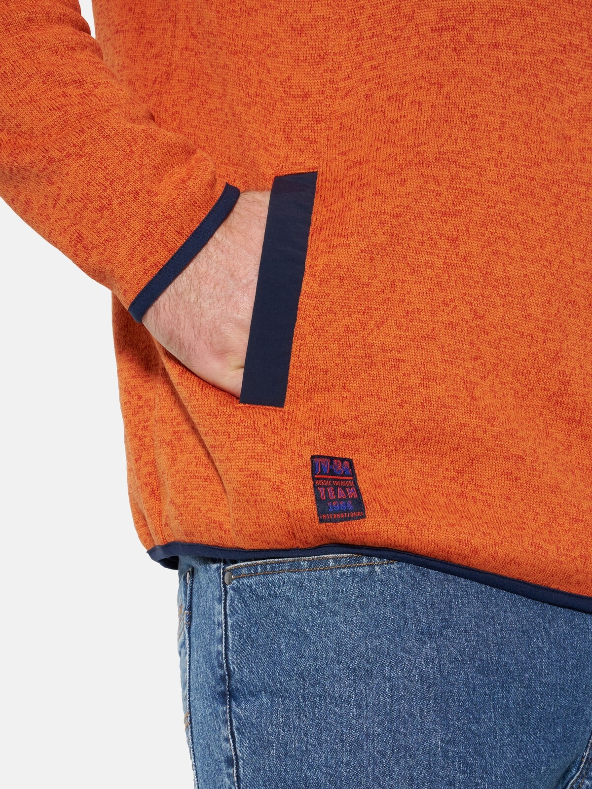 Jan Vanderstorm Fleecepullover »Strickfleeceshirt OTMUND«
