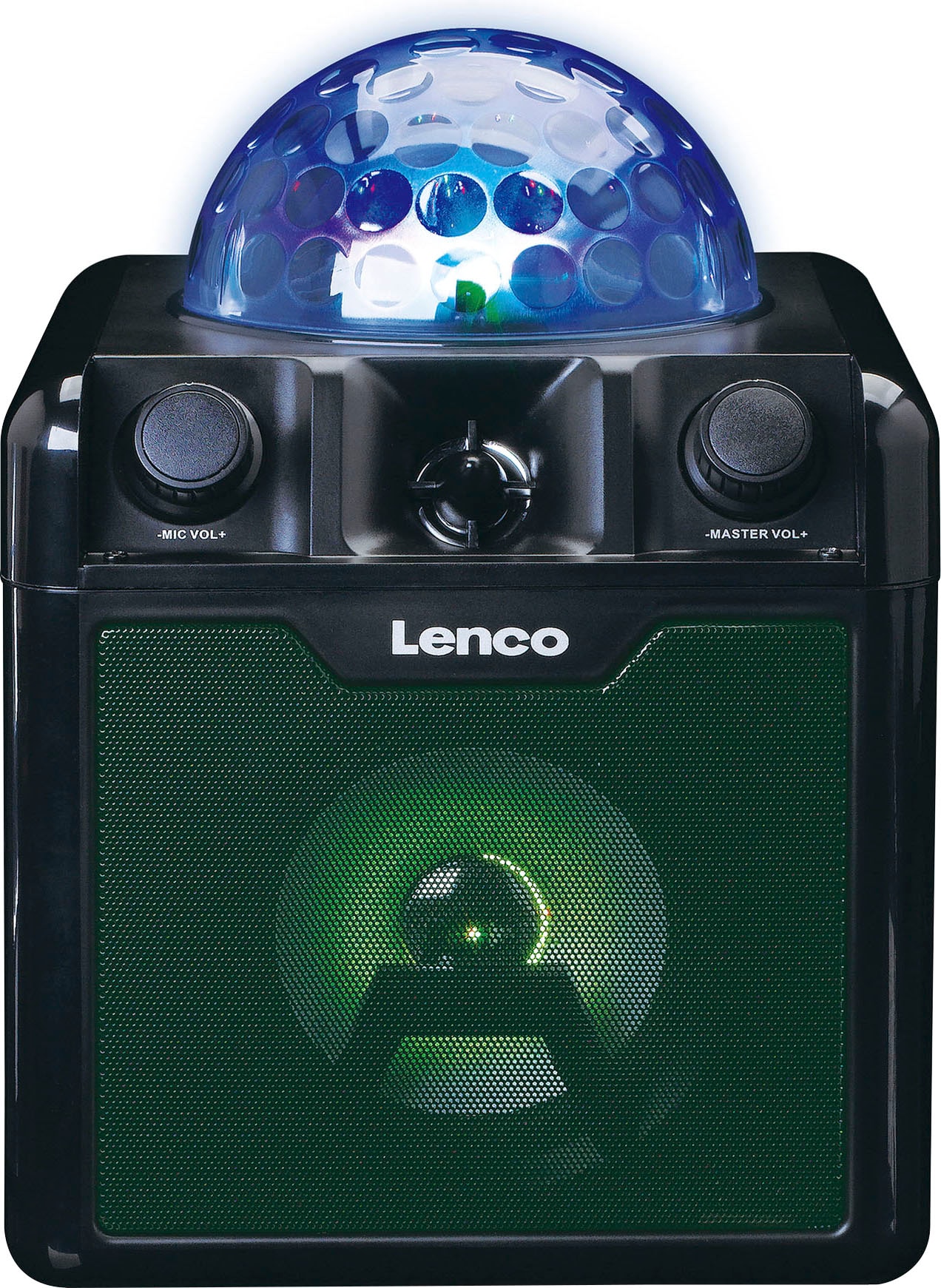 Lenco Party-Lautsprecher »BTC-055BK - Karaoke Lautsprecher mit Bluetooth  und Mikrofon«, (1 St.) | BAUR