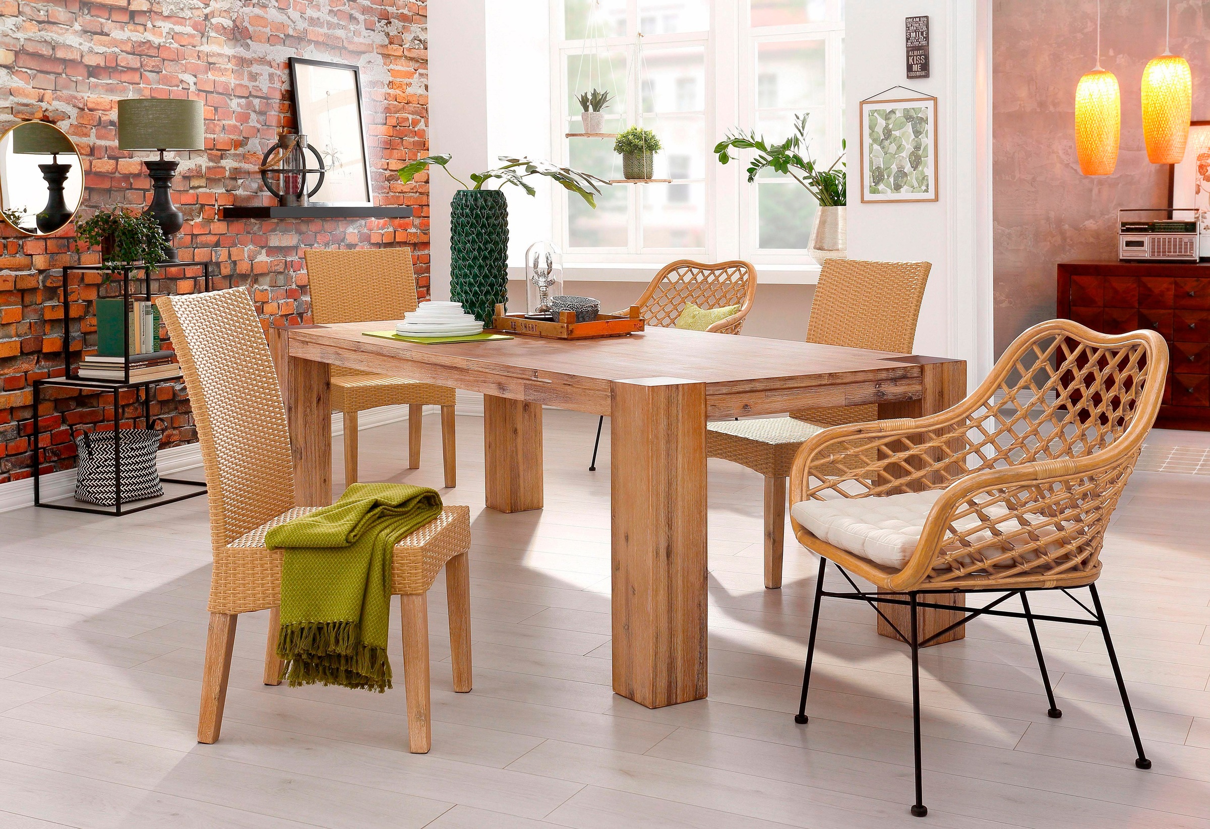 Komar Vliestapete »Vlies - Bricklane - Größe 368 x 248 cm«, bedruckt, Wohnzimmer, Schlafzimmer