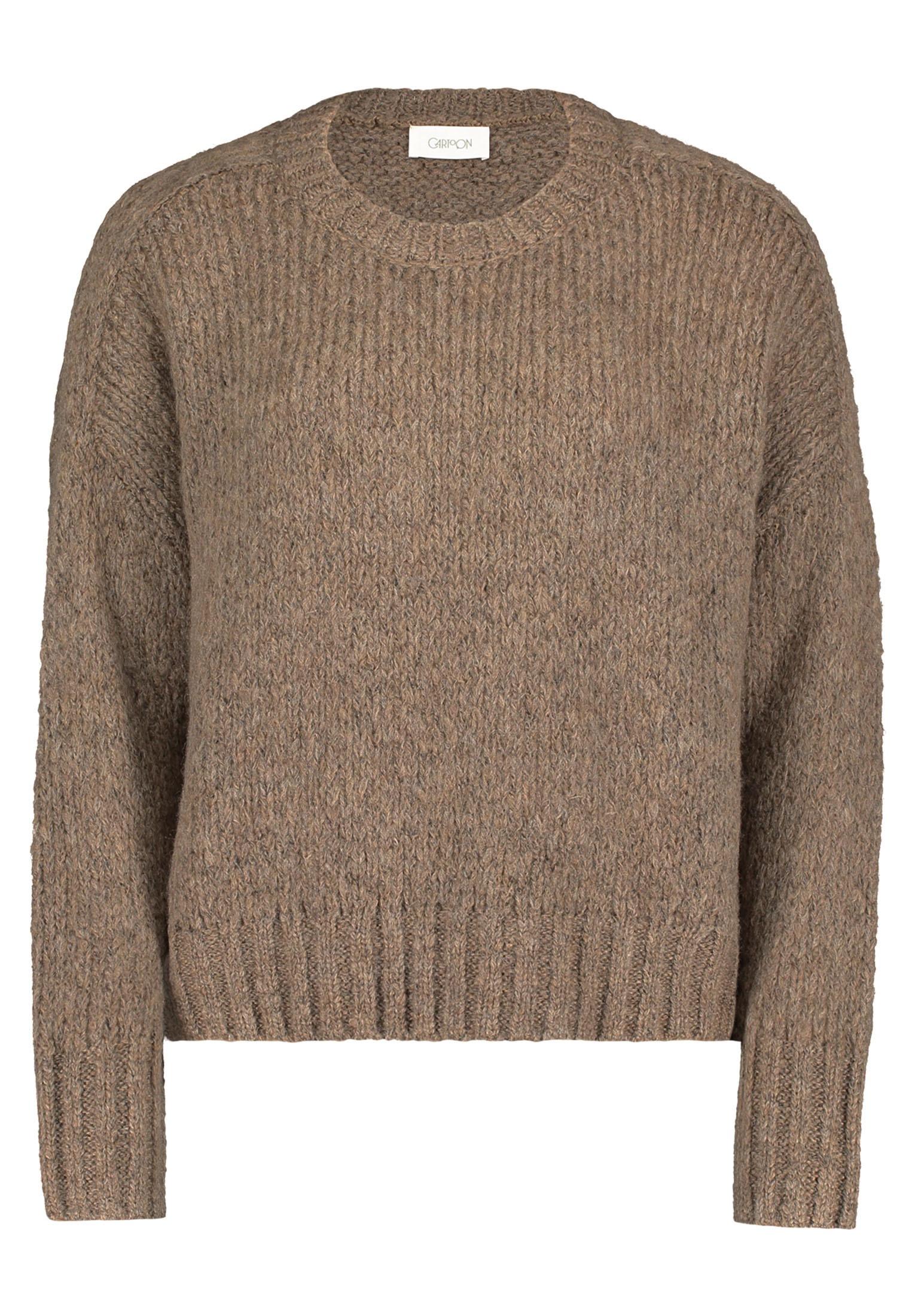 Cartoon Strickpullover "Cartoon Damen Basic-Pullover mit Rundhalsausschnitt günstig online kaufen