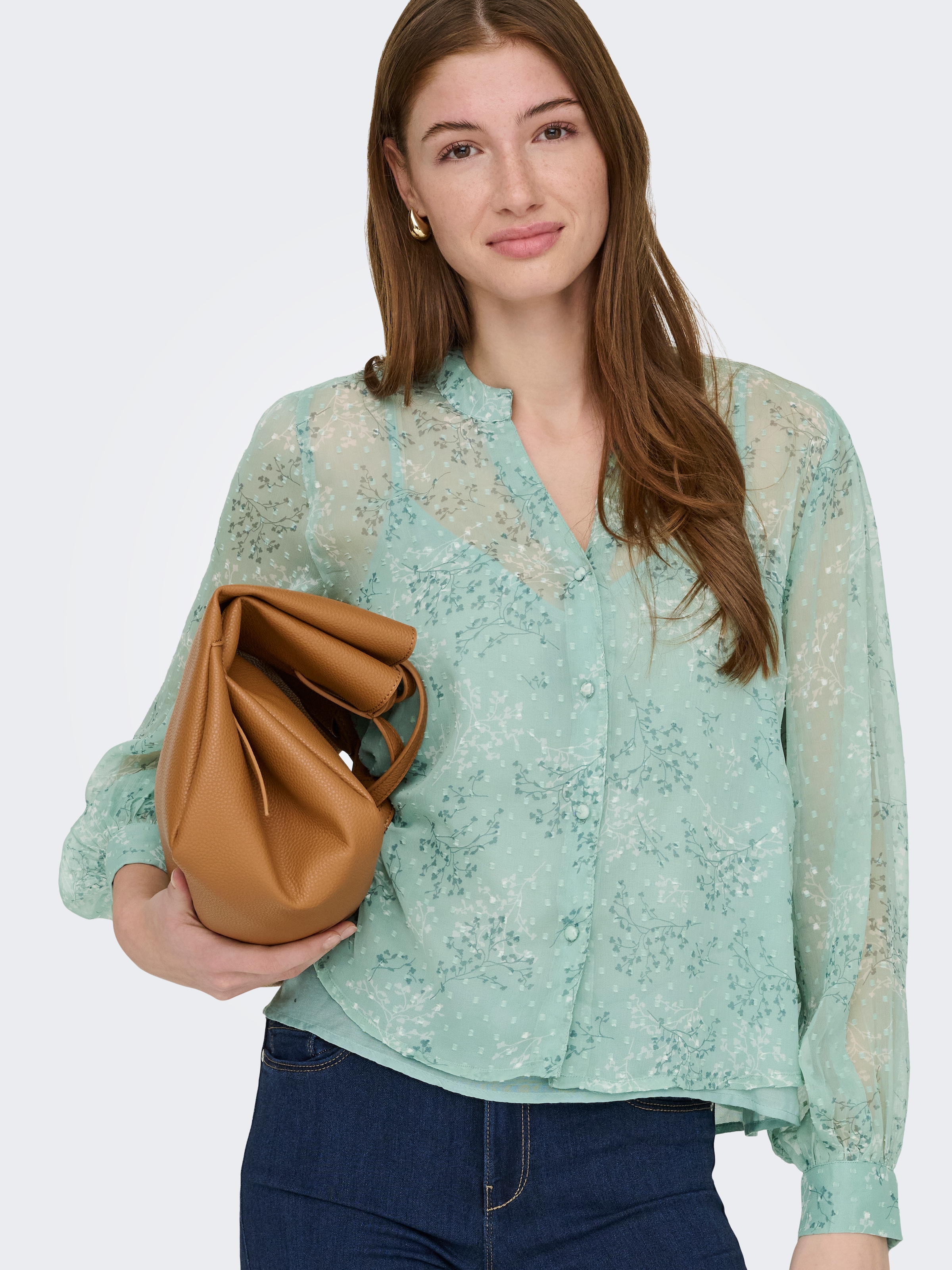 ONLY Langarmbluse »ONLTESSA ELIZA L/S SHIRT WVN CS« Kunstfaser, regular fit