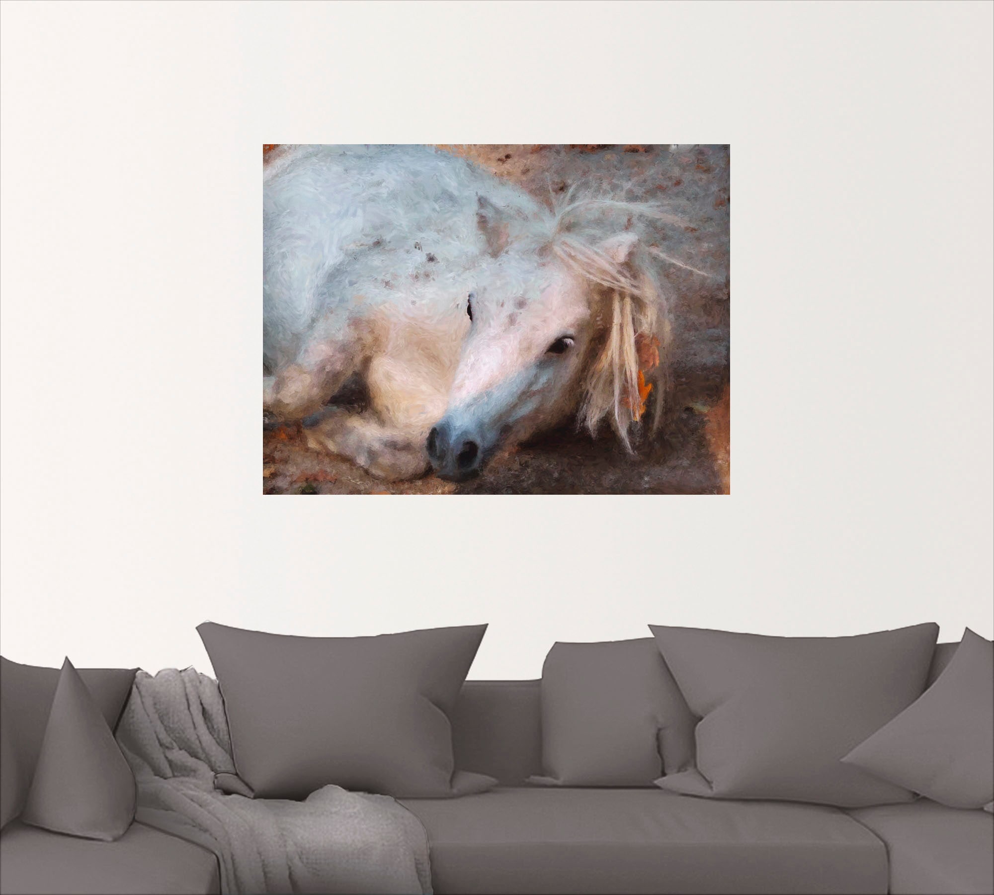 Artland Wandbild »Mein kleines Pferd«, Haustiere, (1 St.), als Leinwandbild, Wandaufkleber oder Poster in versch. Größen