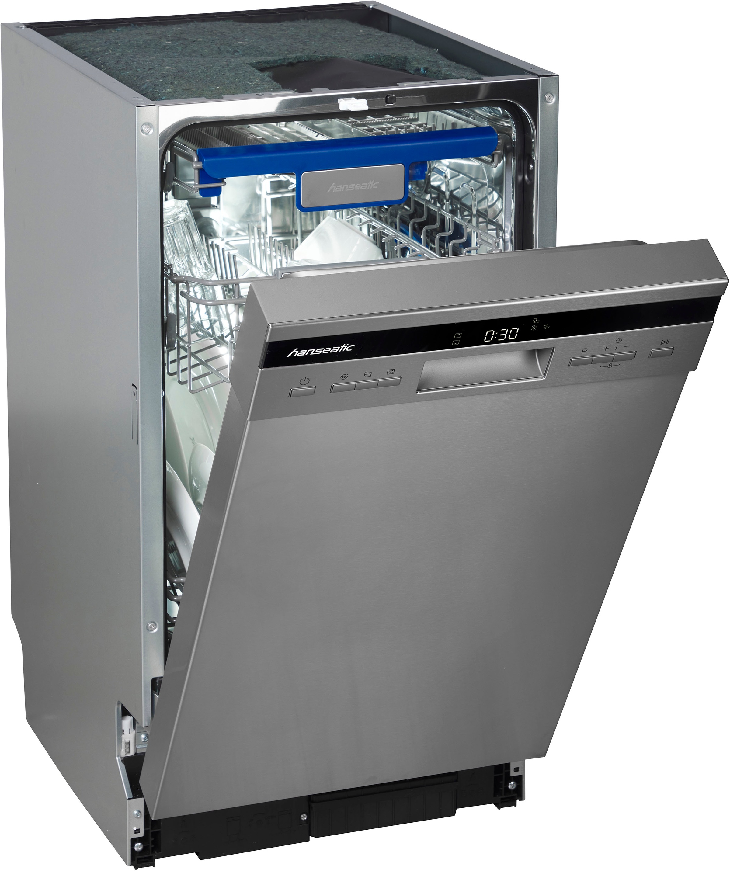 Thumbnail - Hanseatic Unterbaugeschirrspüler "HGU4582C10T7736EI" 10 Maßgedecke mit 8 Programmen, mit höhenverstellbarem Oberkorb