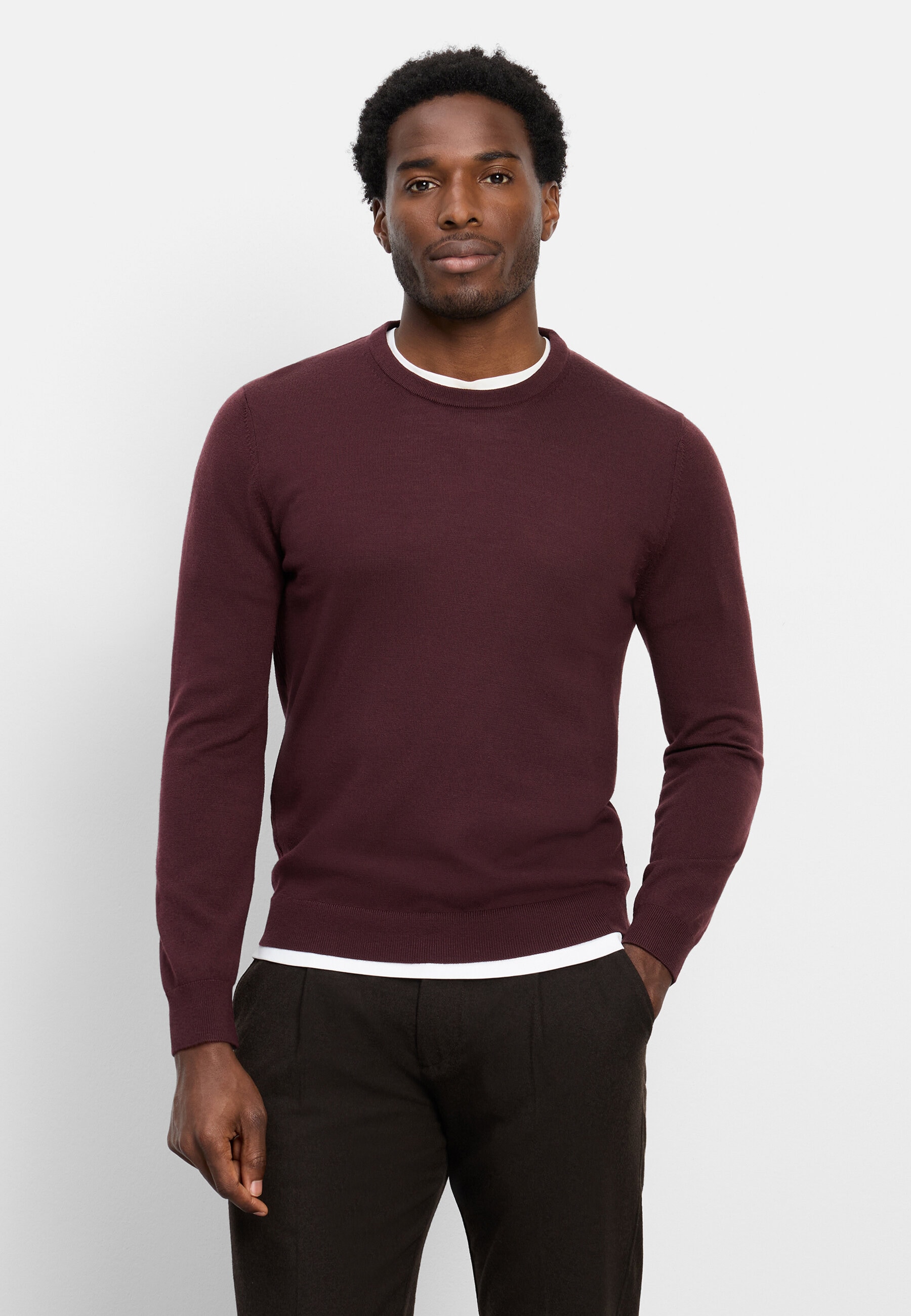 OLYMP Strickpullover "OLYMP Casual Strick, Pullover"