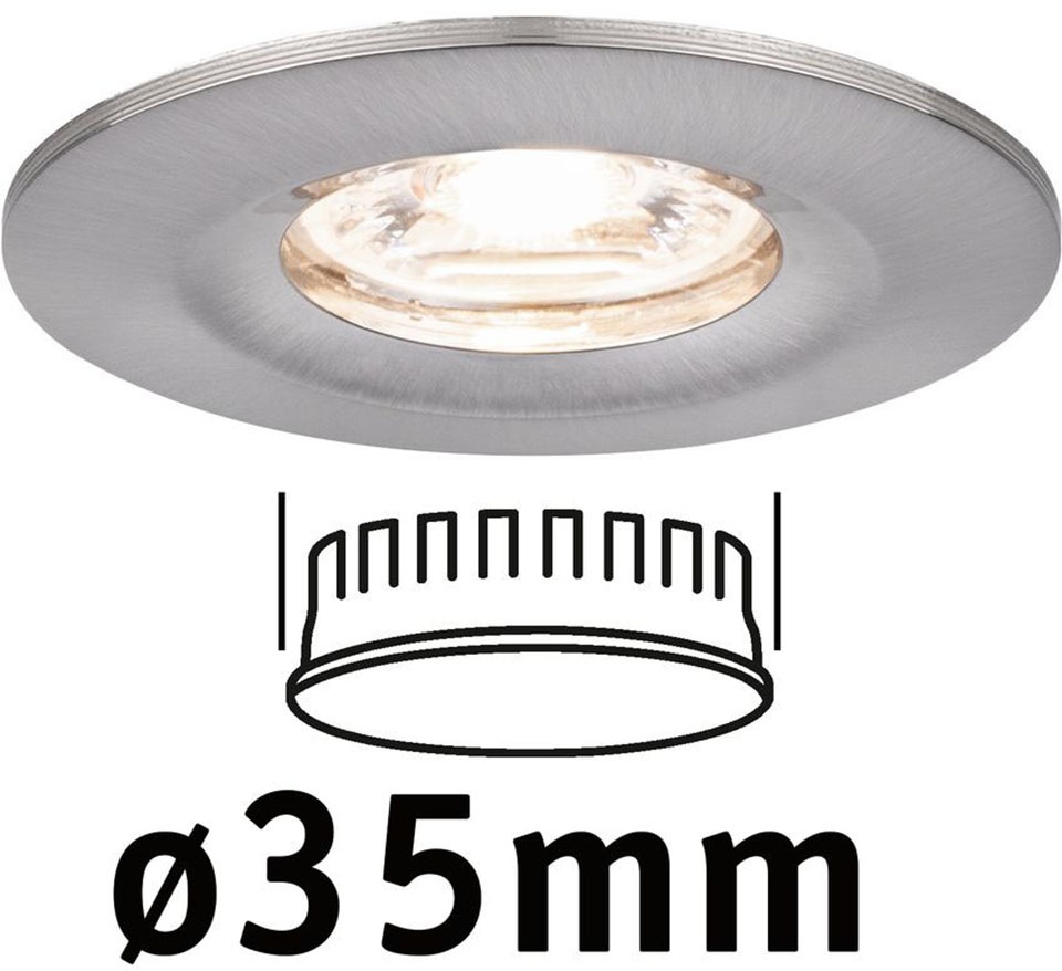 Paulmann LED Bad-Einbauleuchte »Nova«, Schutzart IP44, Ø 6,5 cm, inkl. LED Leuchtmittel