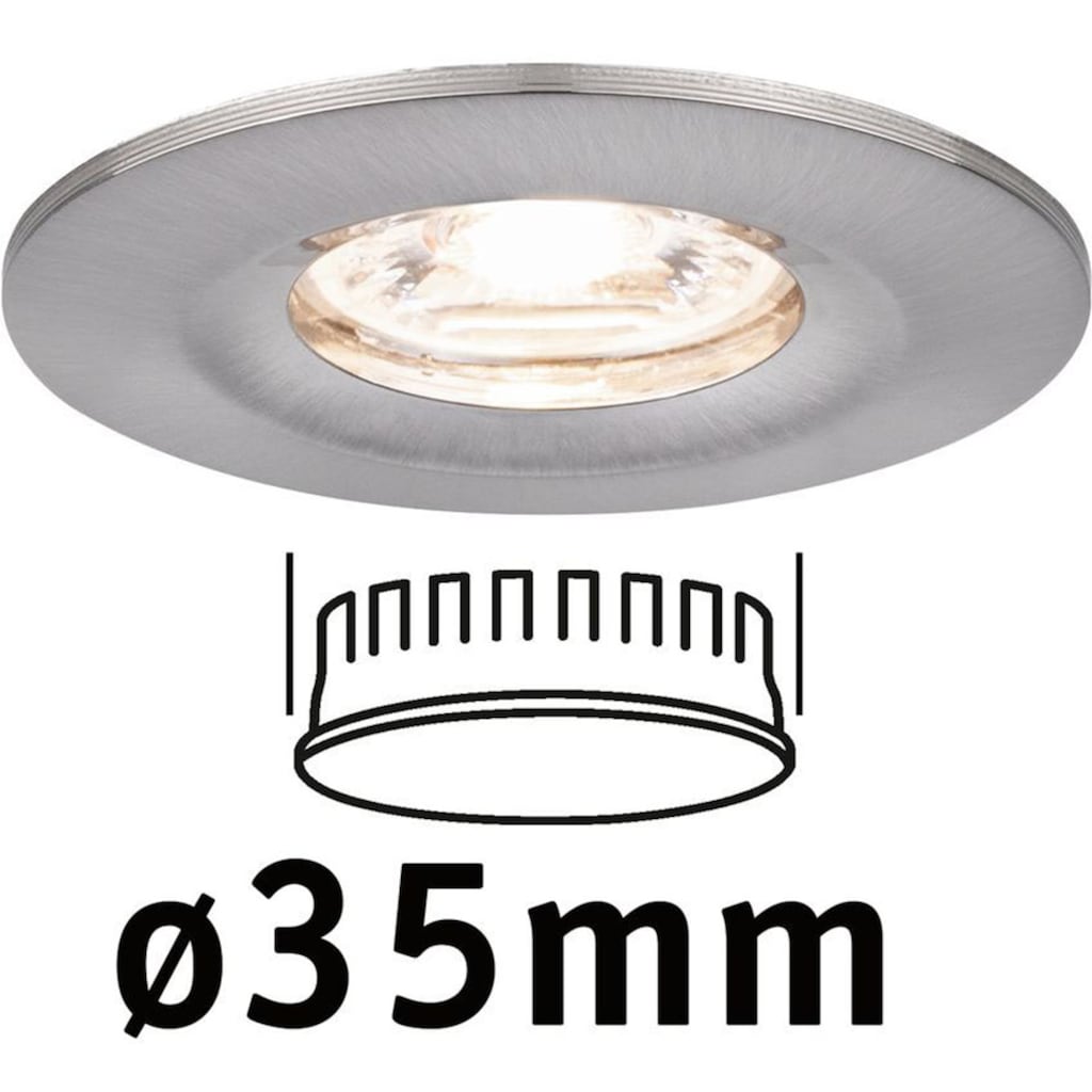 Paulmann LED Bad-Einbauleuchte »Nova«, Schutzart IP44, Ø 6,5 cm, inkl. LED Leuchtmittel