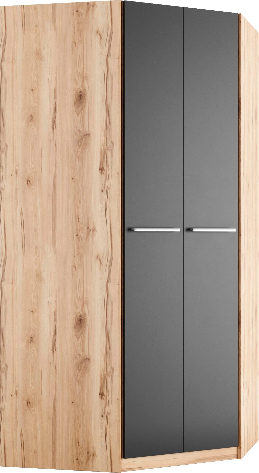 priess Eckkleiderschrank "Barcelona Kleiderschrank Ecklösung Raumwunder" in 2 Tiefen Schrank Eckschrank Garderobe