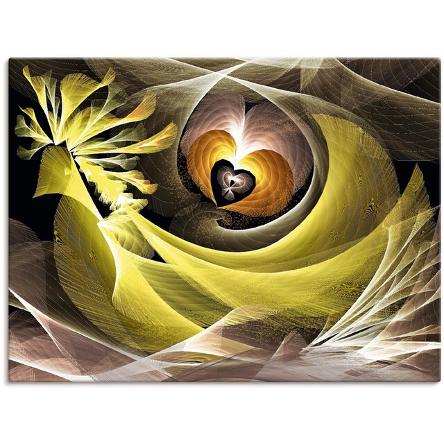 Artland Wandbild »Magischer Vogel mit Herzen«, Animal Fantasy, (1 St.), als  Alubild, Leinwandbild, Wandaufkleber oder Poster in versch. Größen  bestellen | BAUR