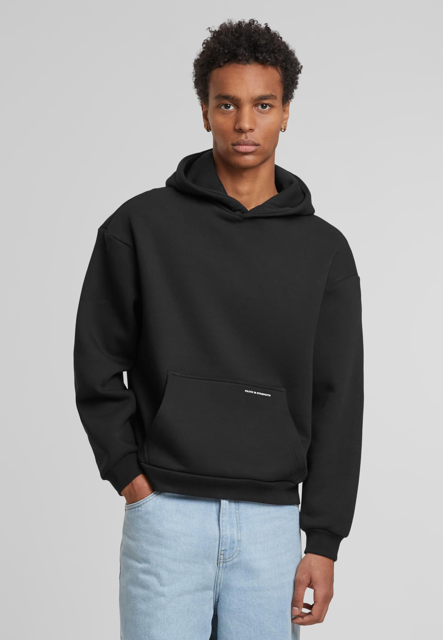 Thumbnail - Upscale by Mister Tee Kapuzensweatshirt "Upscale by Mister Tee Faith Is Strength Fluffy Hoody", (1 tlg.)
