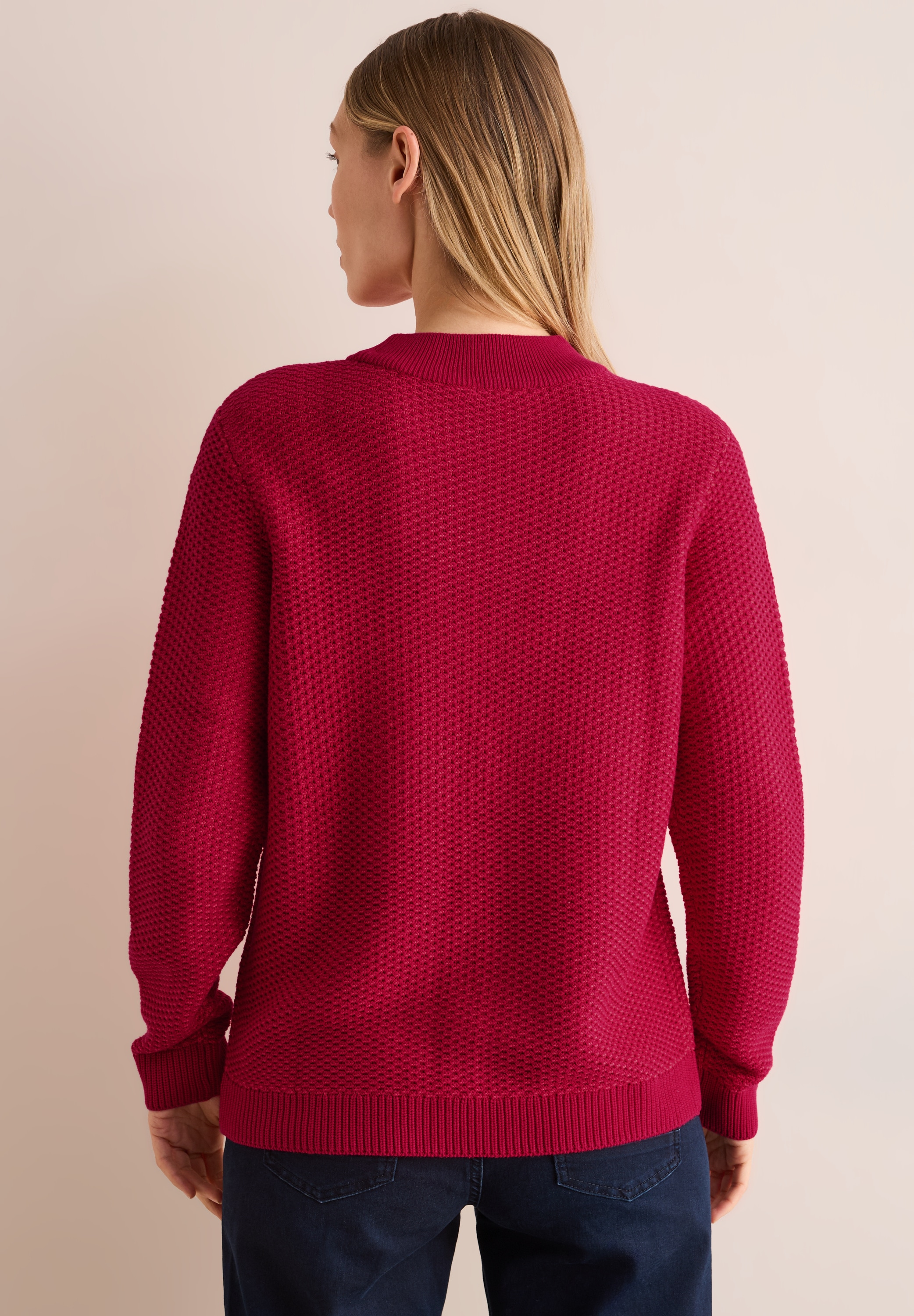 Cecil Strickpullover, bestehend aus einem Materialmix