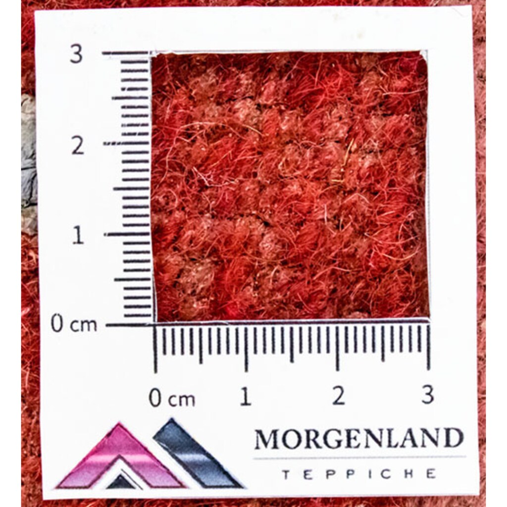 morgenland Wollteppich »Nepal Teppich handgeknüpft rot«, rechteckig