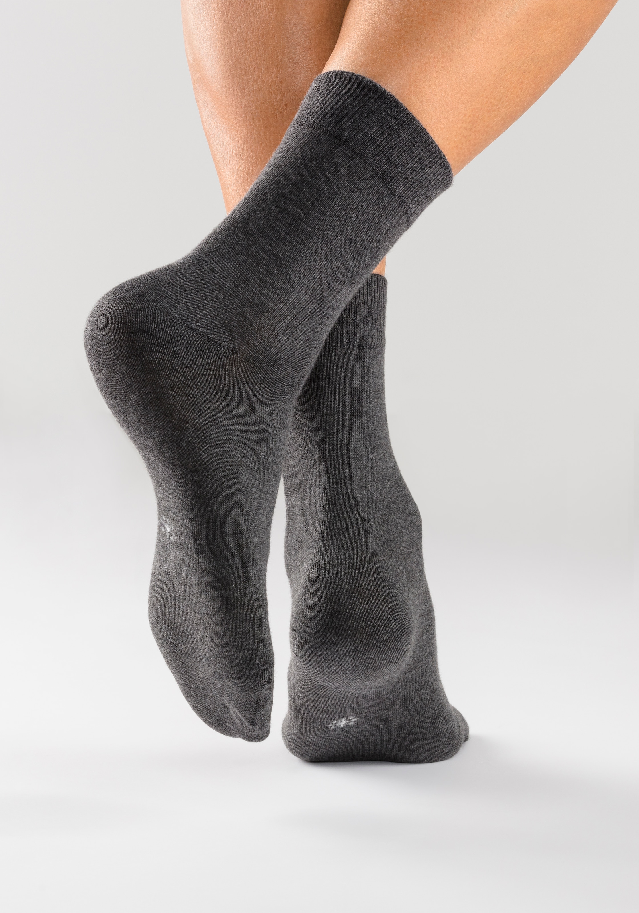 H.I.S Basicsocken, (Packung, 10 Paar), mit eingestrickten Symbolen