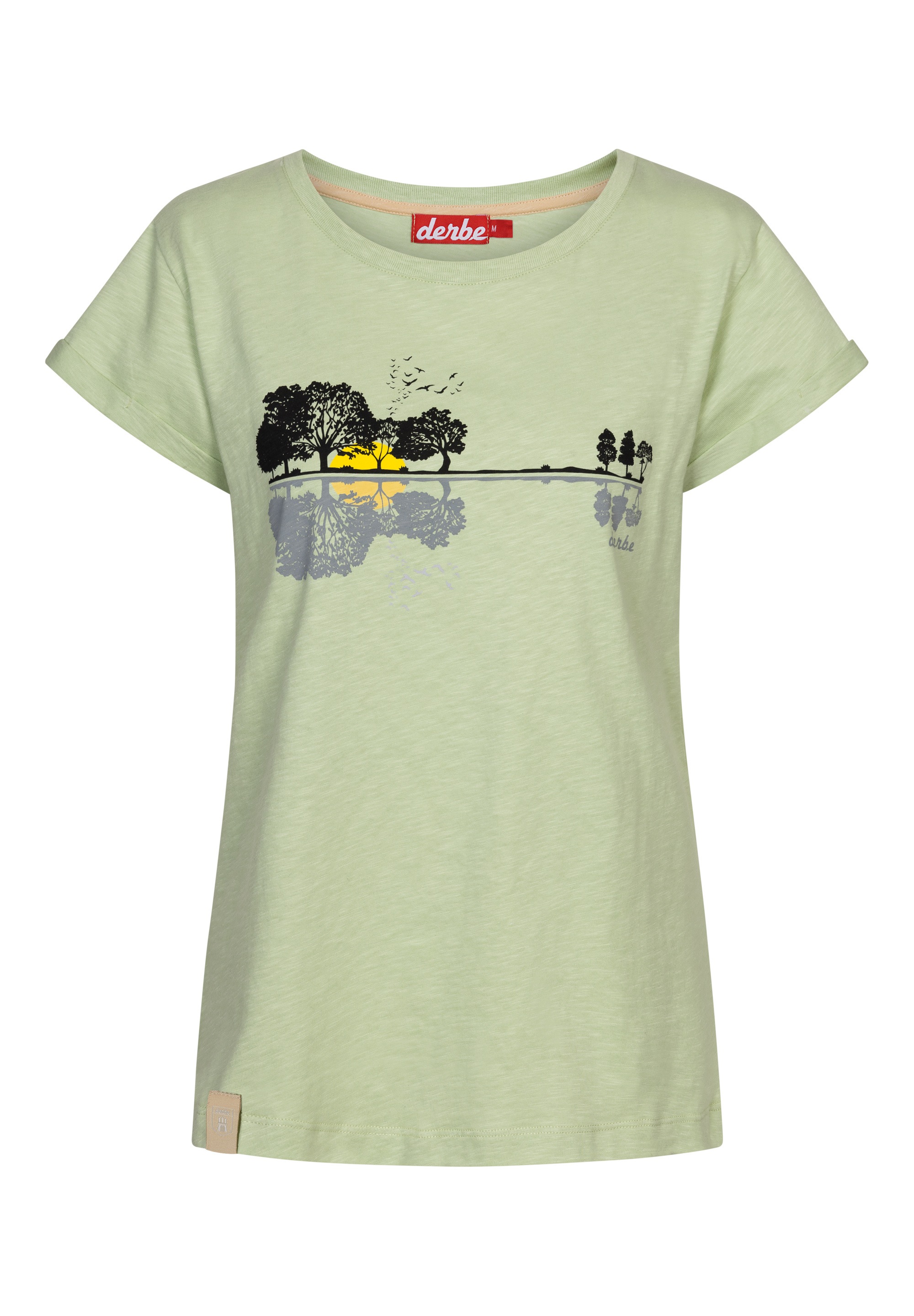 Derbe T-Shirt »Derbe T-Shirt Gitawald«, Made in Portual, Flamé