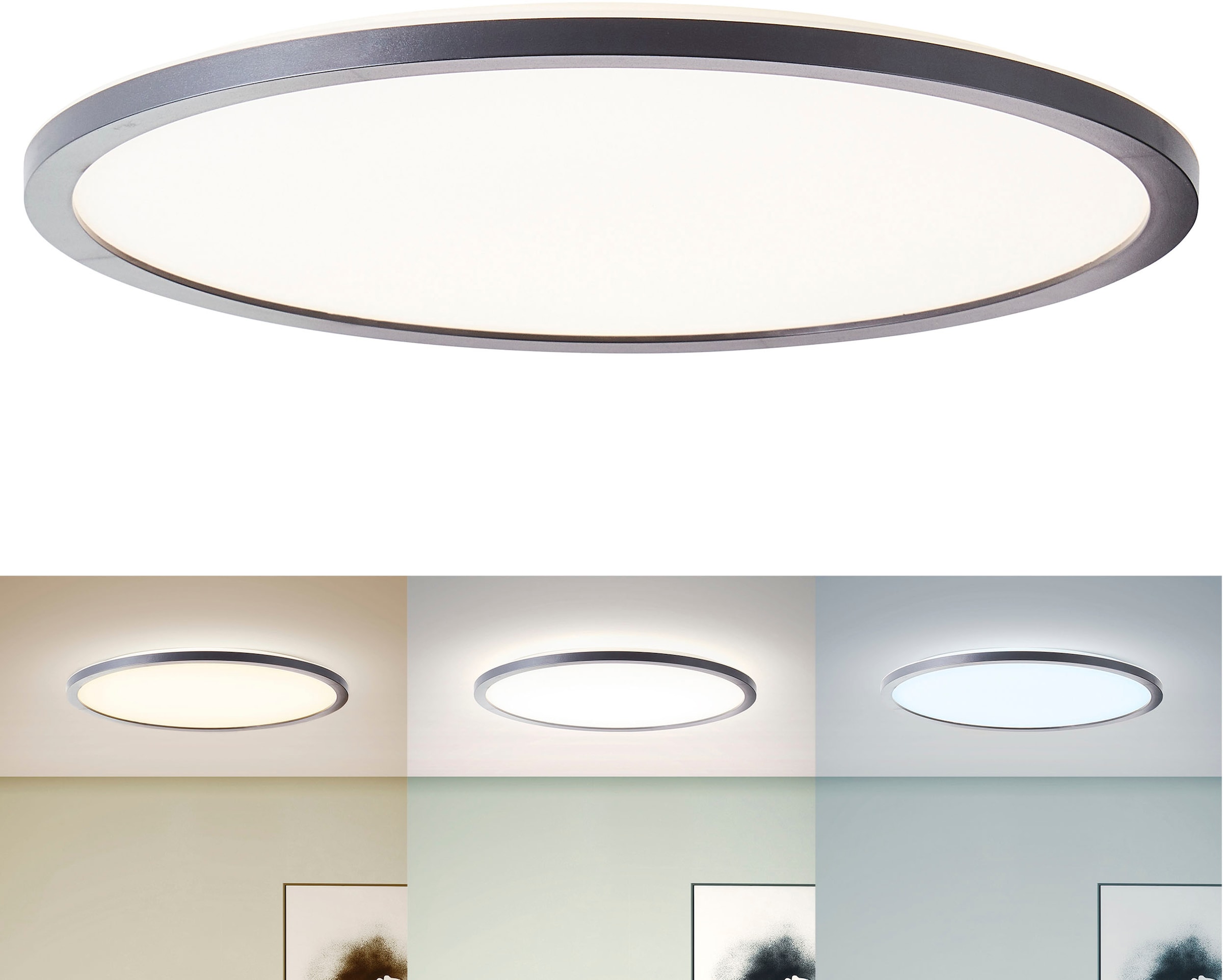 LED Deckenleuchte »Enno«, 1 flammig-flammig, Deckenlampe, Deckenpanel, CCT...